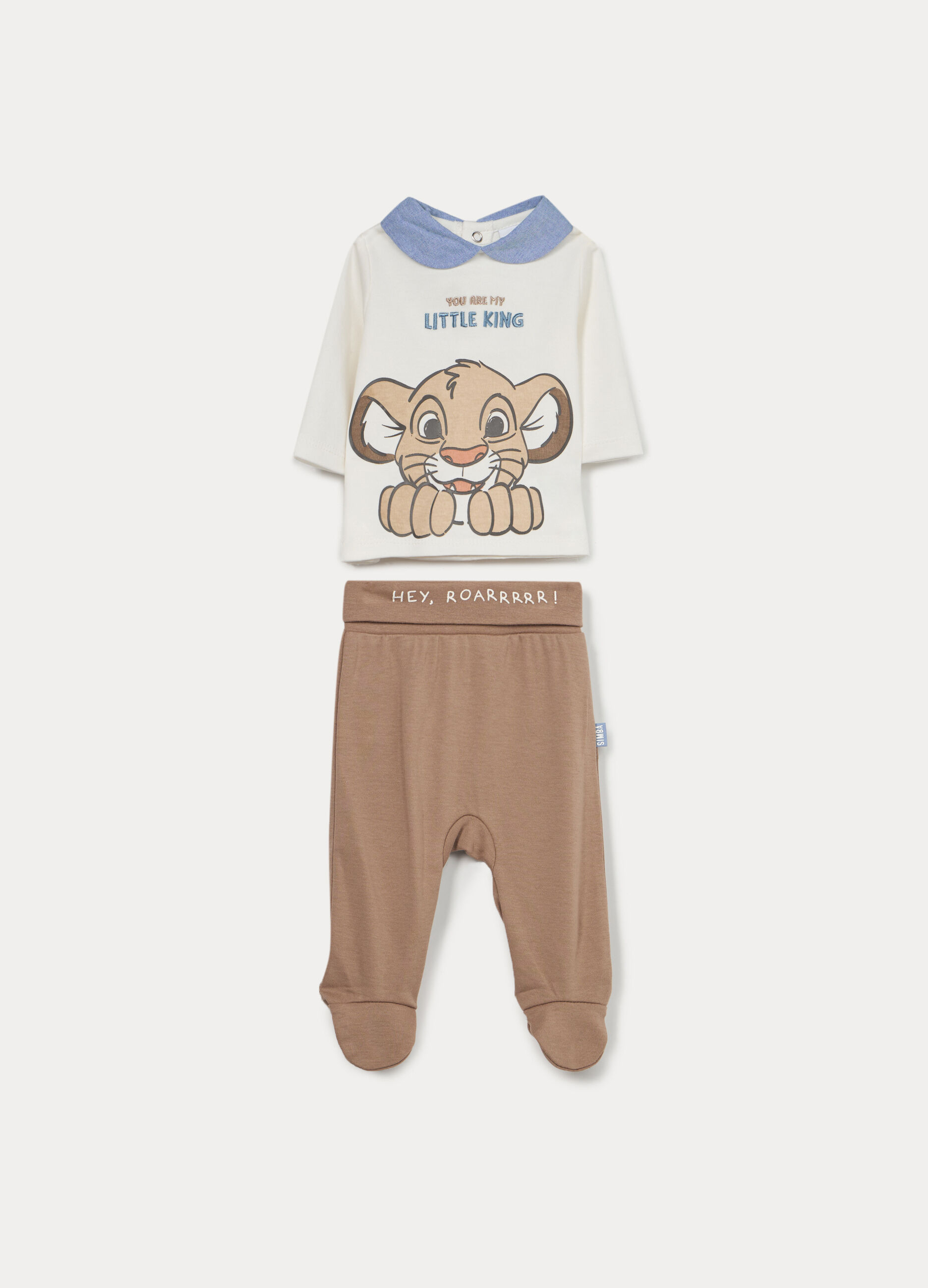 Set Disney in interlock di puro cotone neonato_0