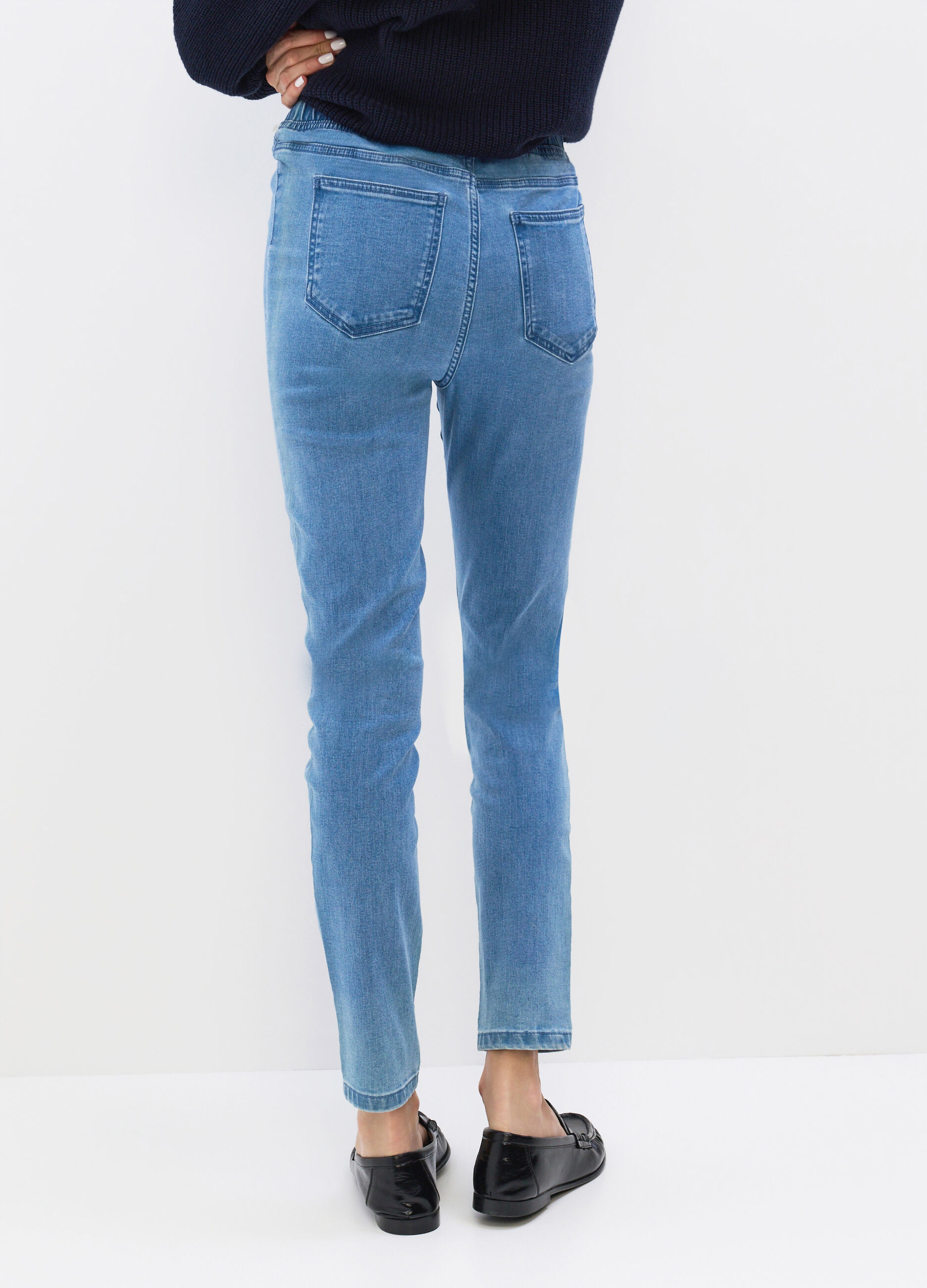 Jeggings in denim misto cotone stretch donna_2