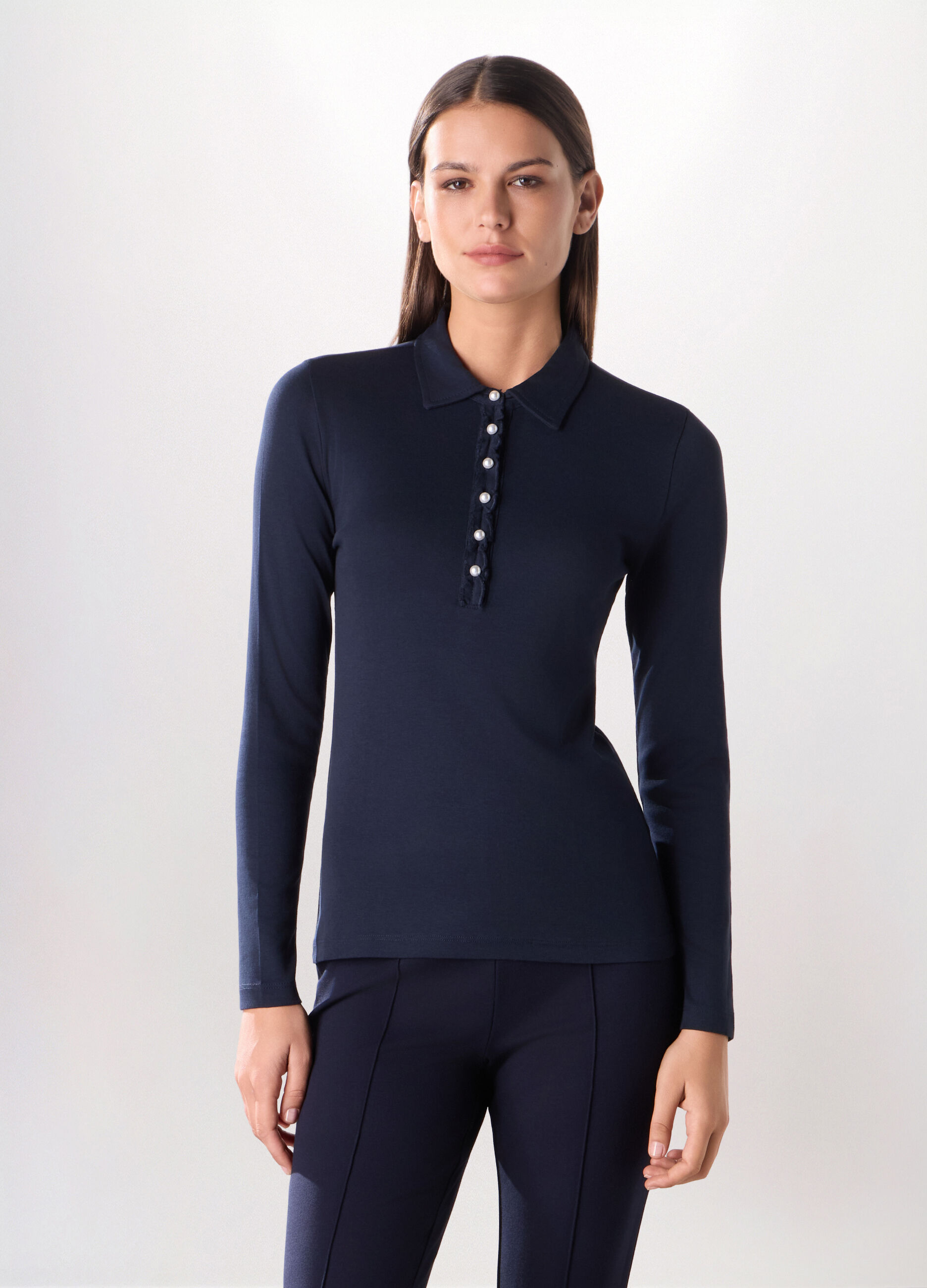 Polo in pura viscosa donna_0