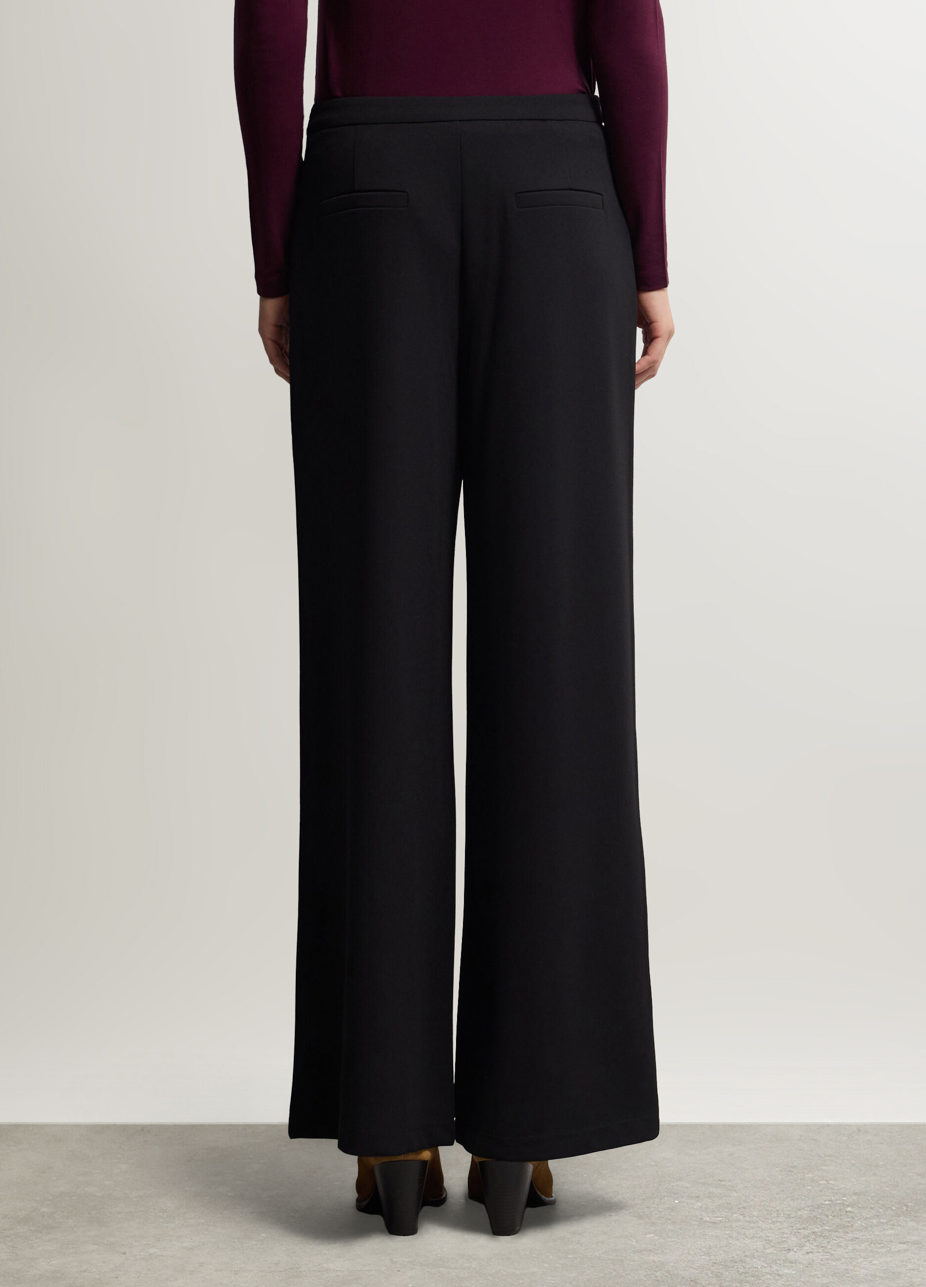 Pantaloni Wide Leg stretch donna_2