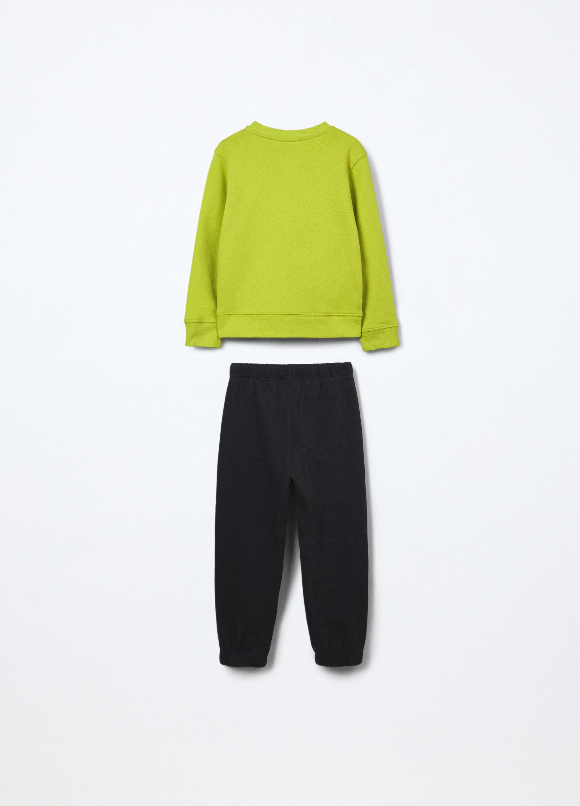 Jogging set in puro cotone fleece bambino_1
