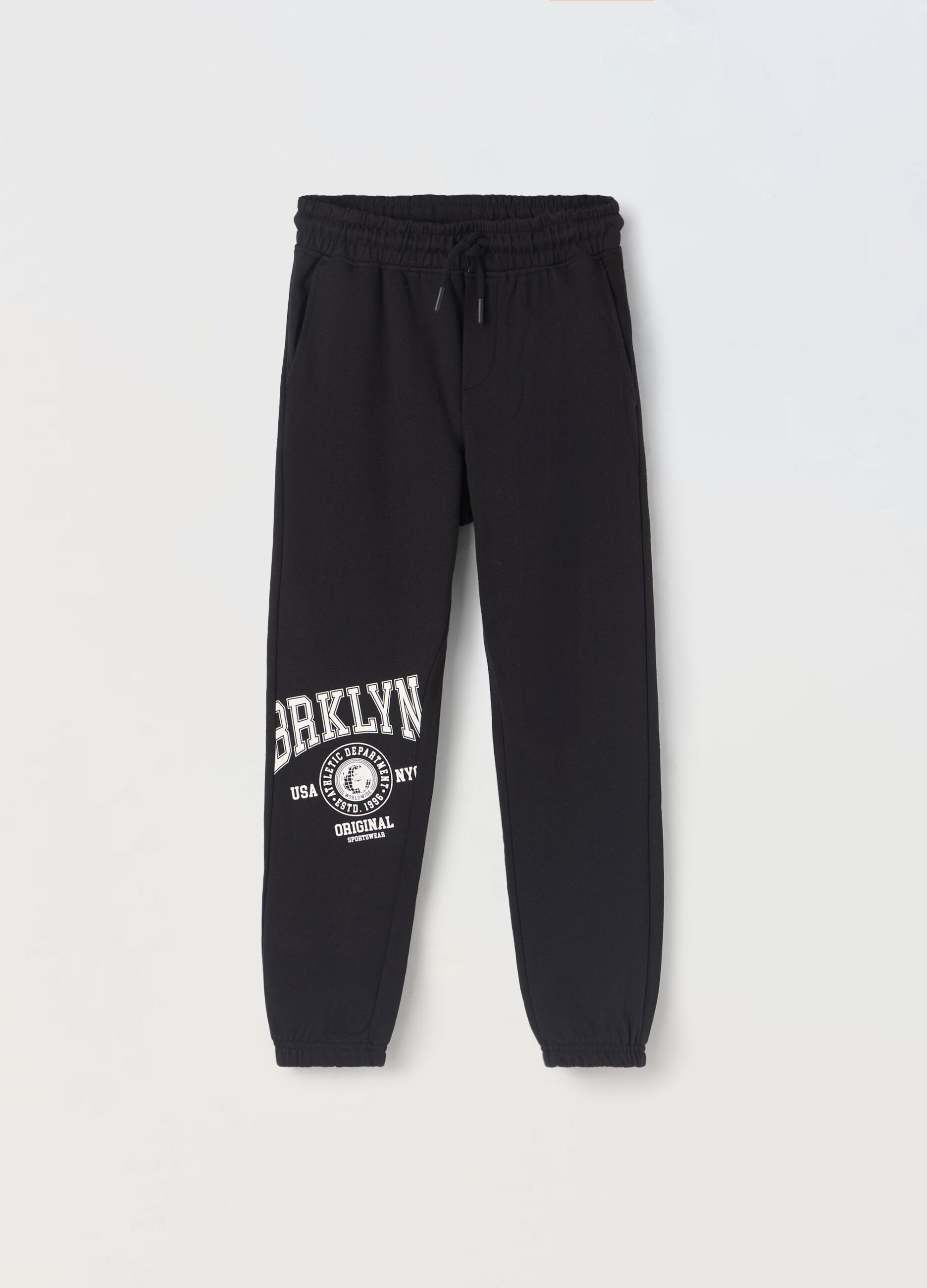 Jogger in cotone fleece ragazzo_0