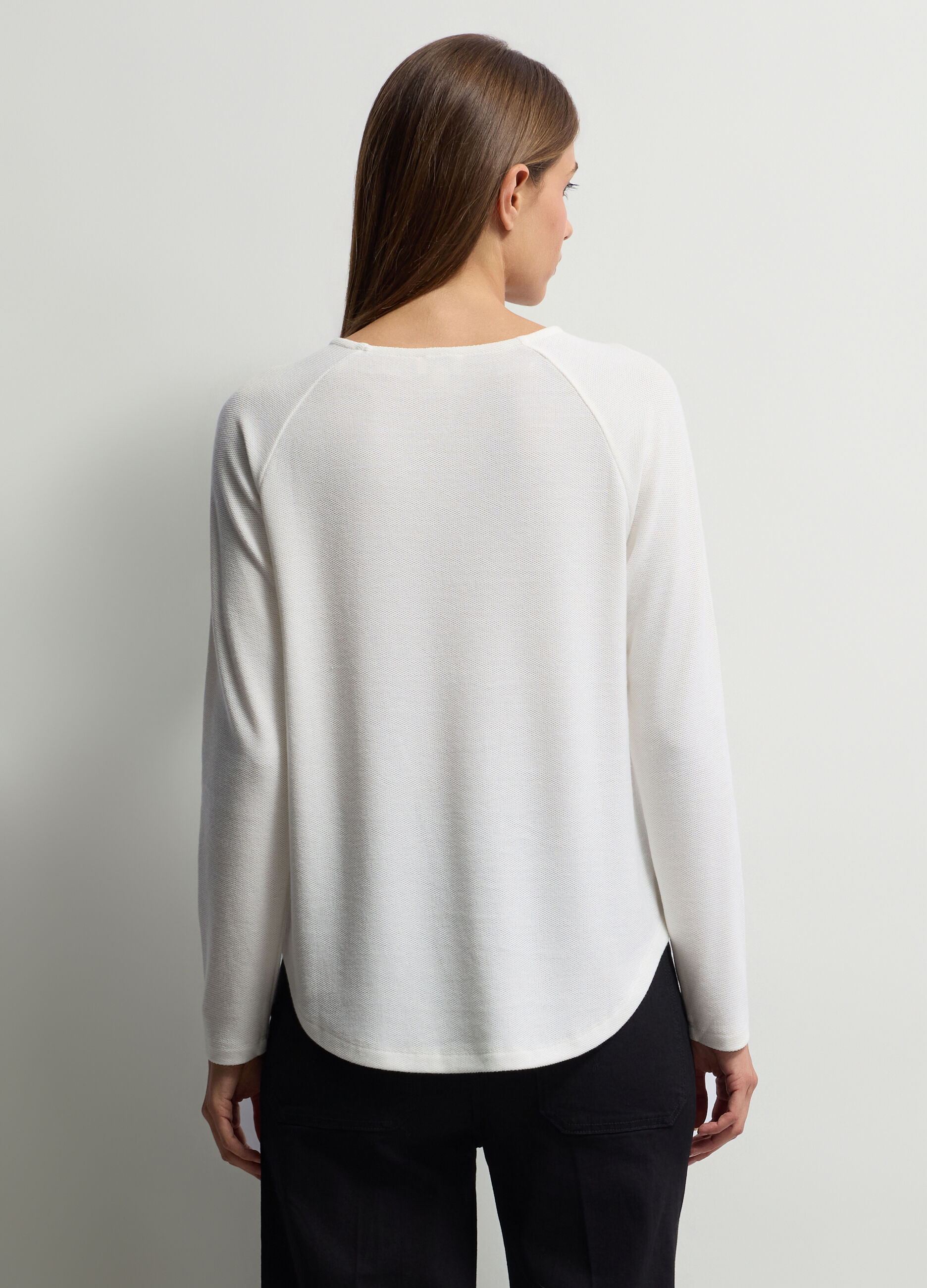 T-shirt girocollo stretch donna_1