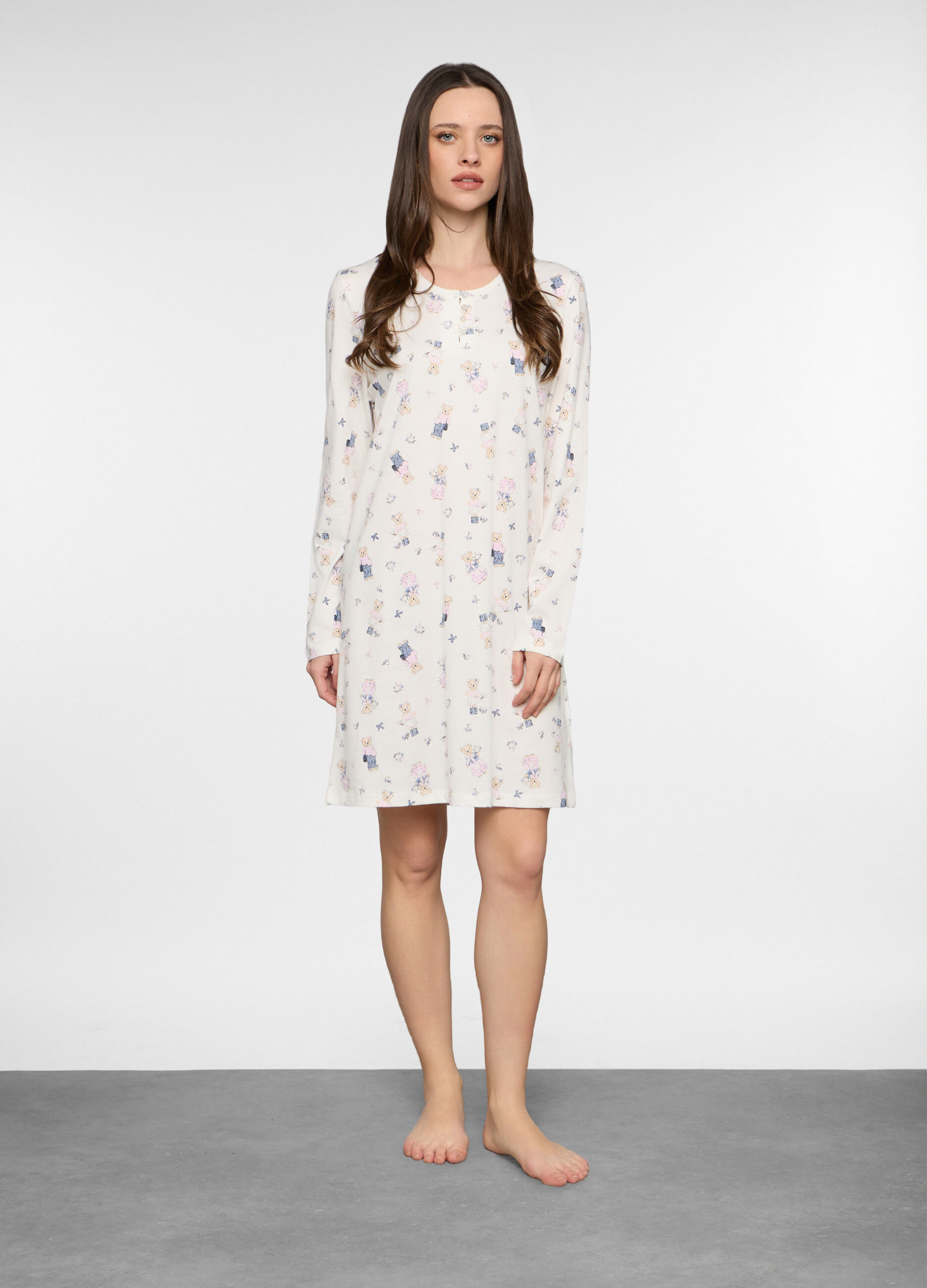 Camicia da notte in jersey donna_0