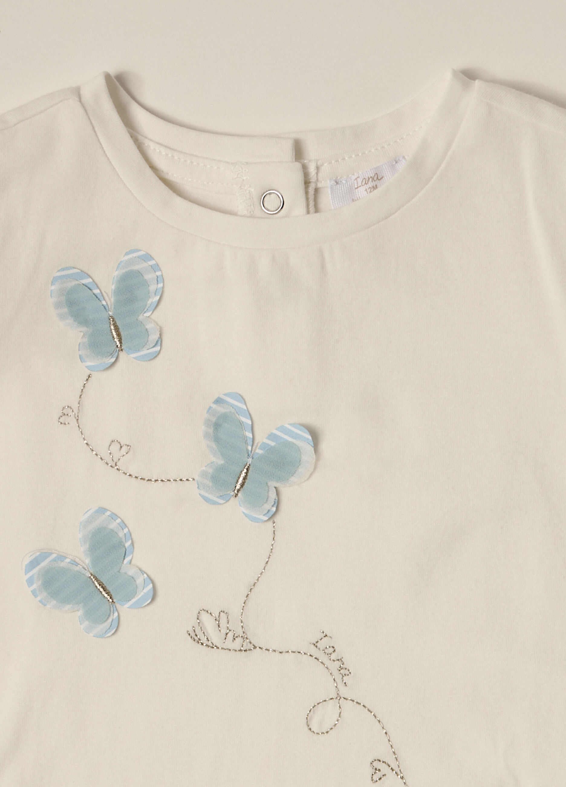T-shirt in cotone stretch IANA neonata_2