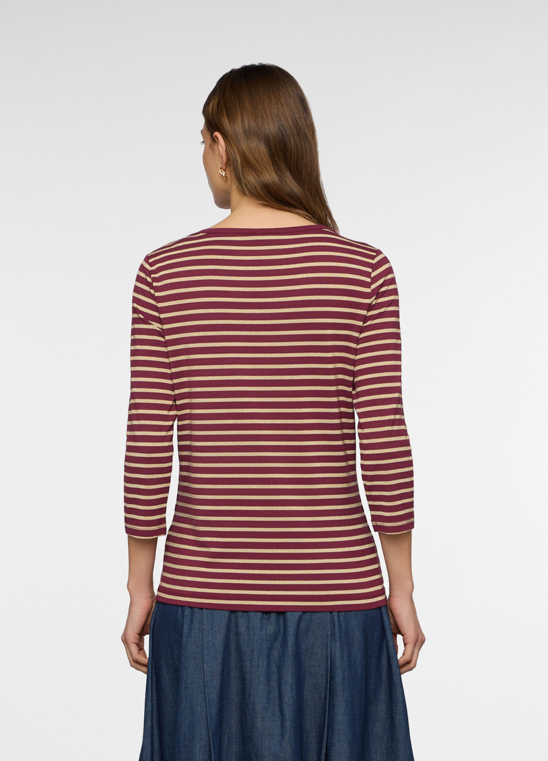 T-shirt girocollo stretch donna_1