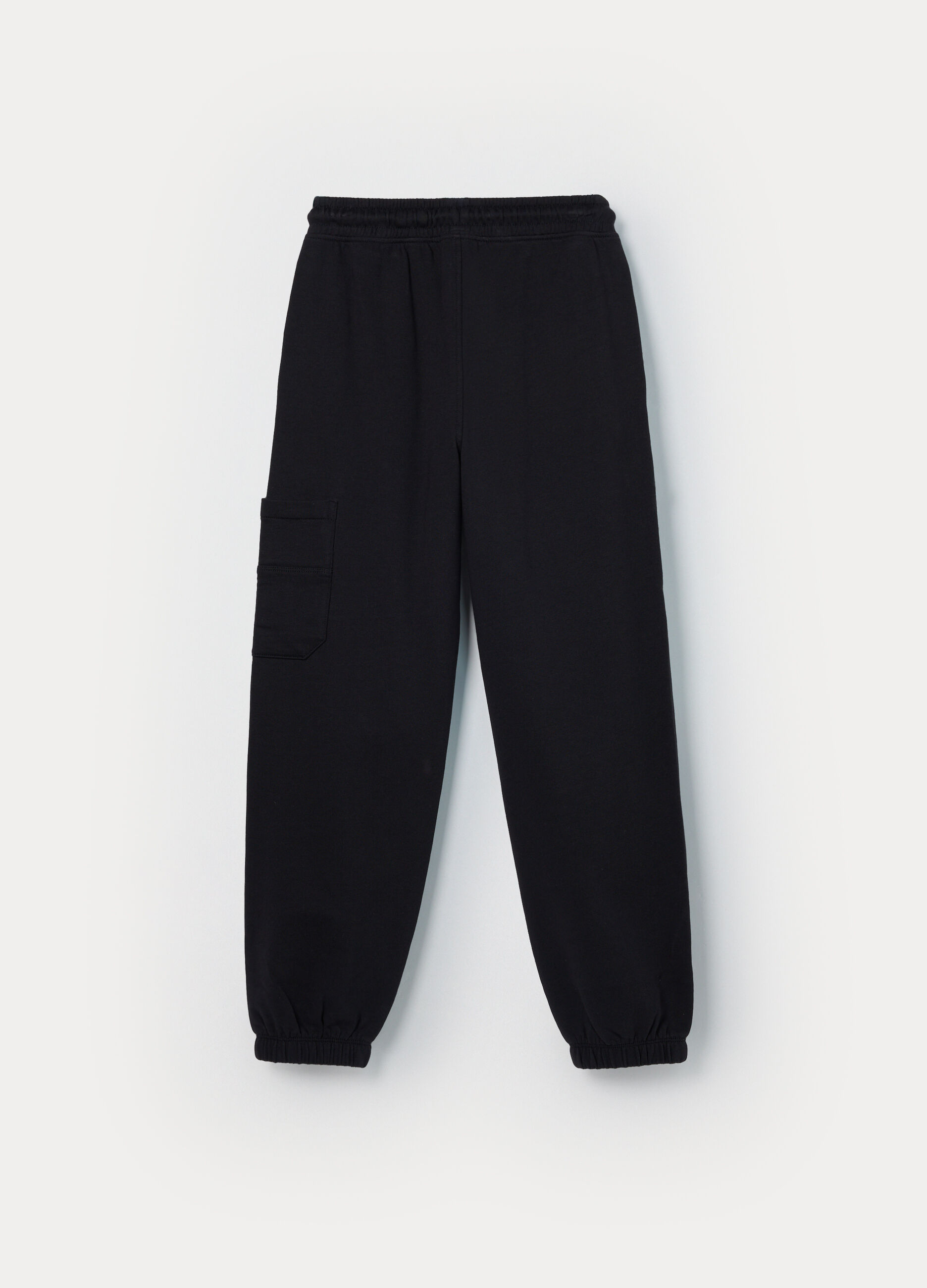 Jogger cargo in french terry di puro cotone bambino_1