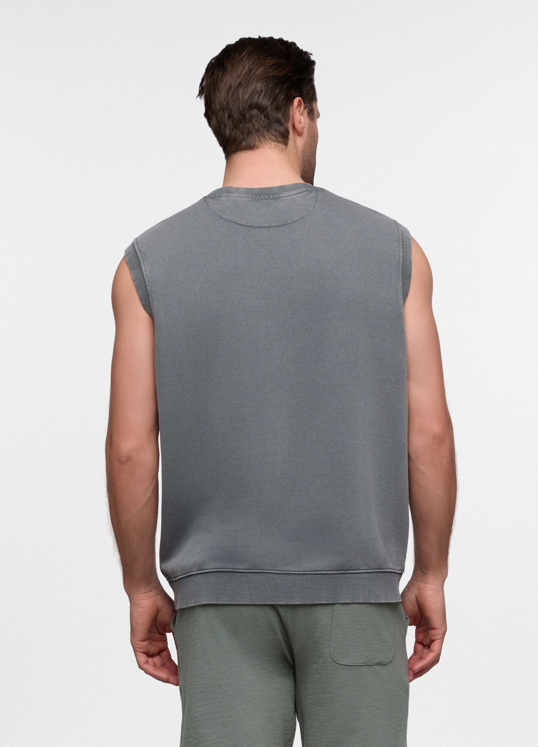 Canotta relaxed fit in misto cotone uomo_1
