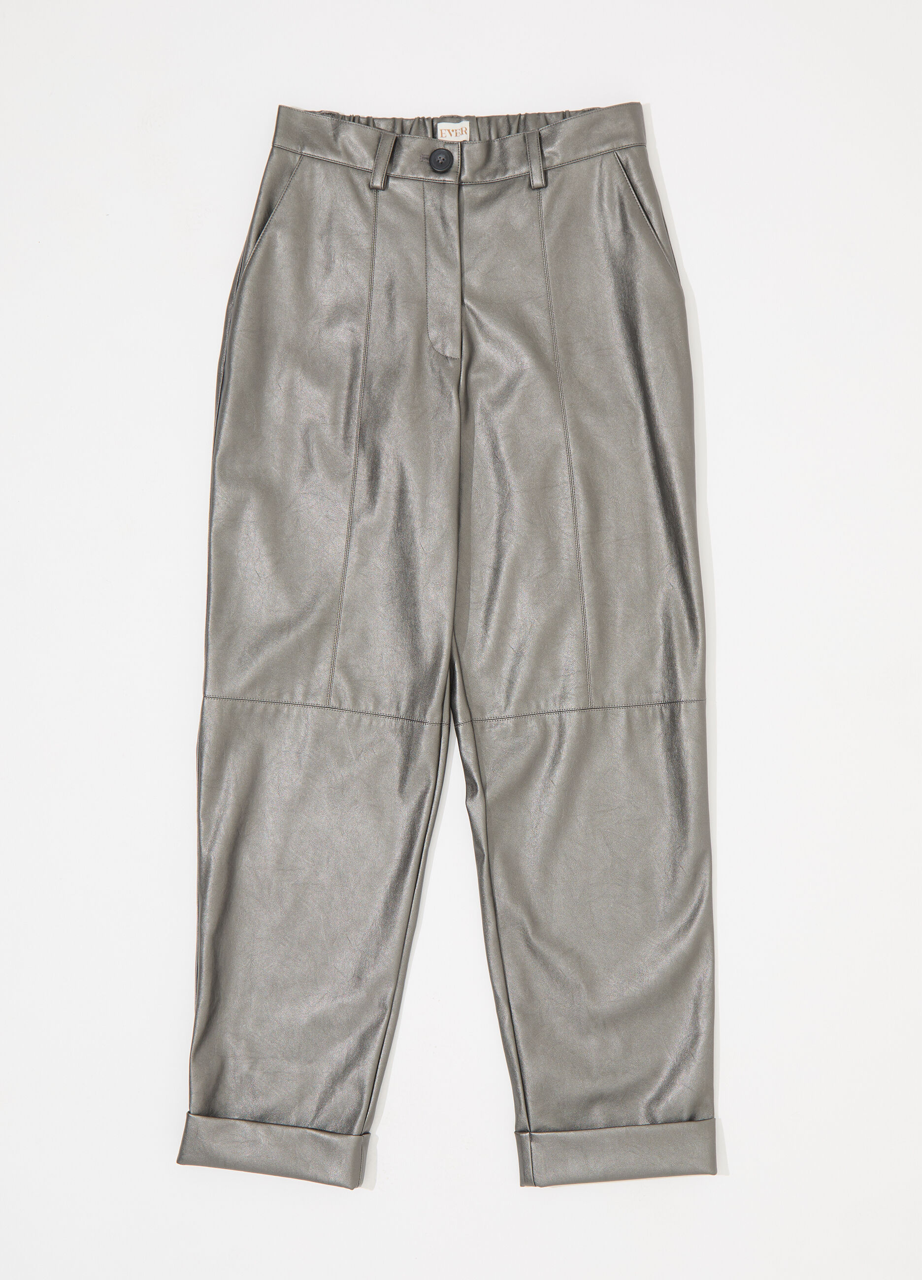 Pantalone a sigaretta in ecopelle donna_4