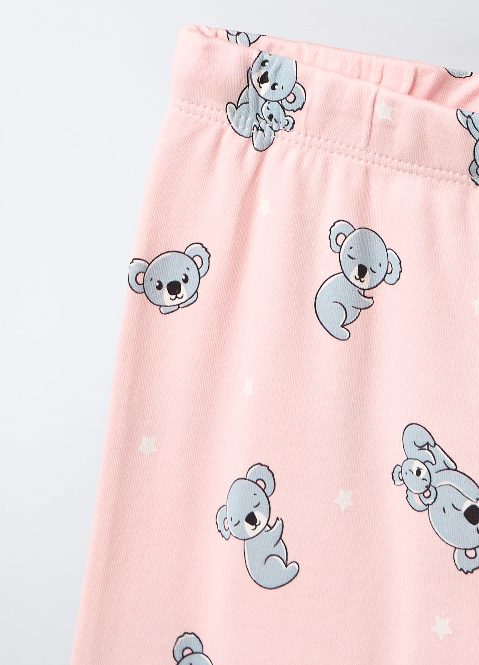 Set pigiama lungo in interlock di puro cotone bambina_3