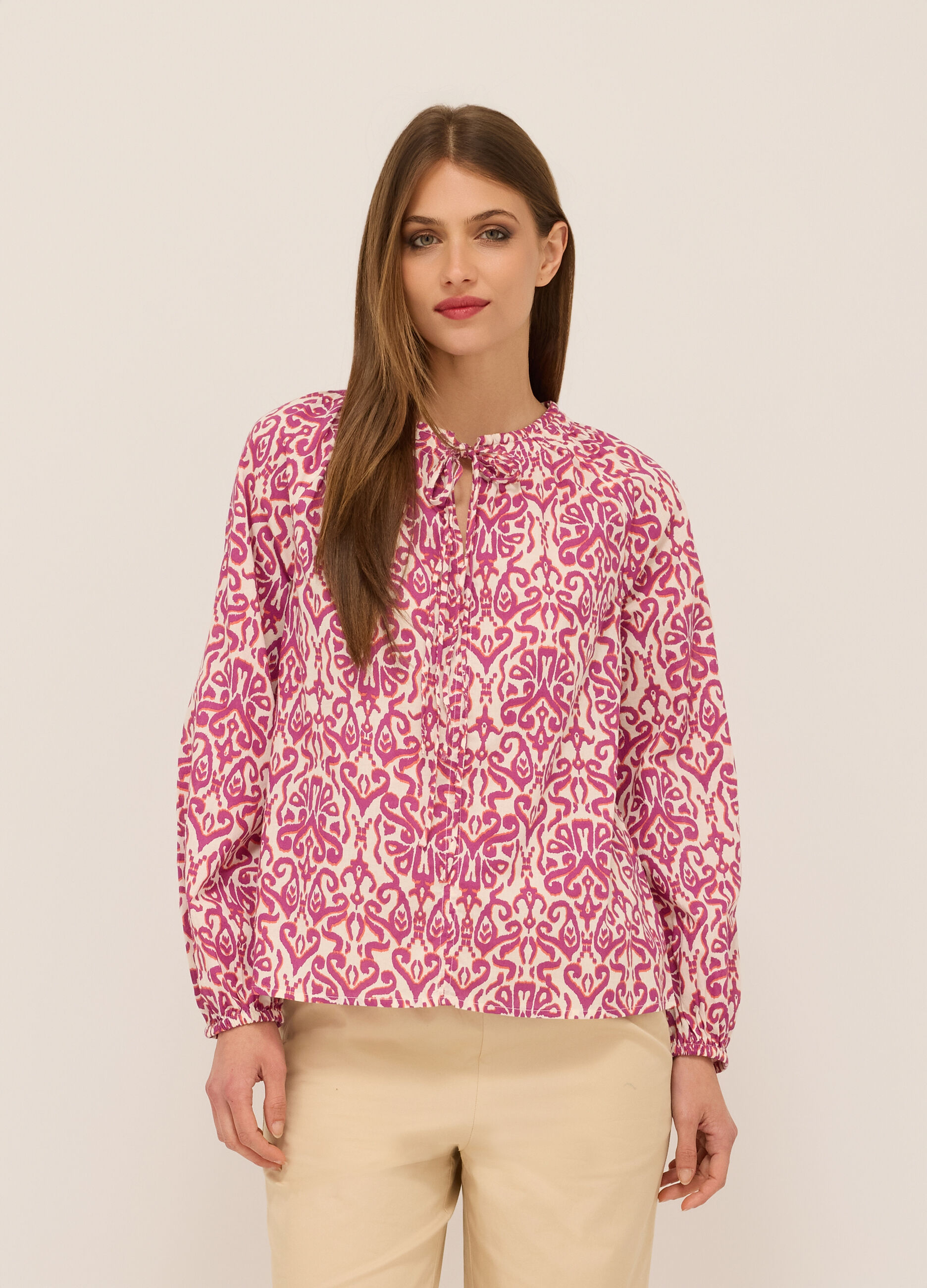 Blusa in puro cotone donna_0