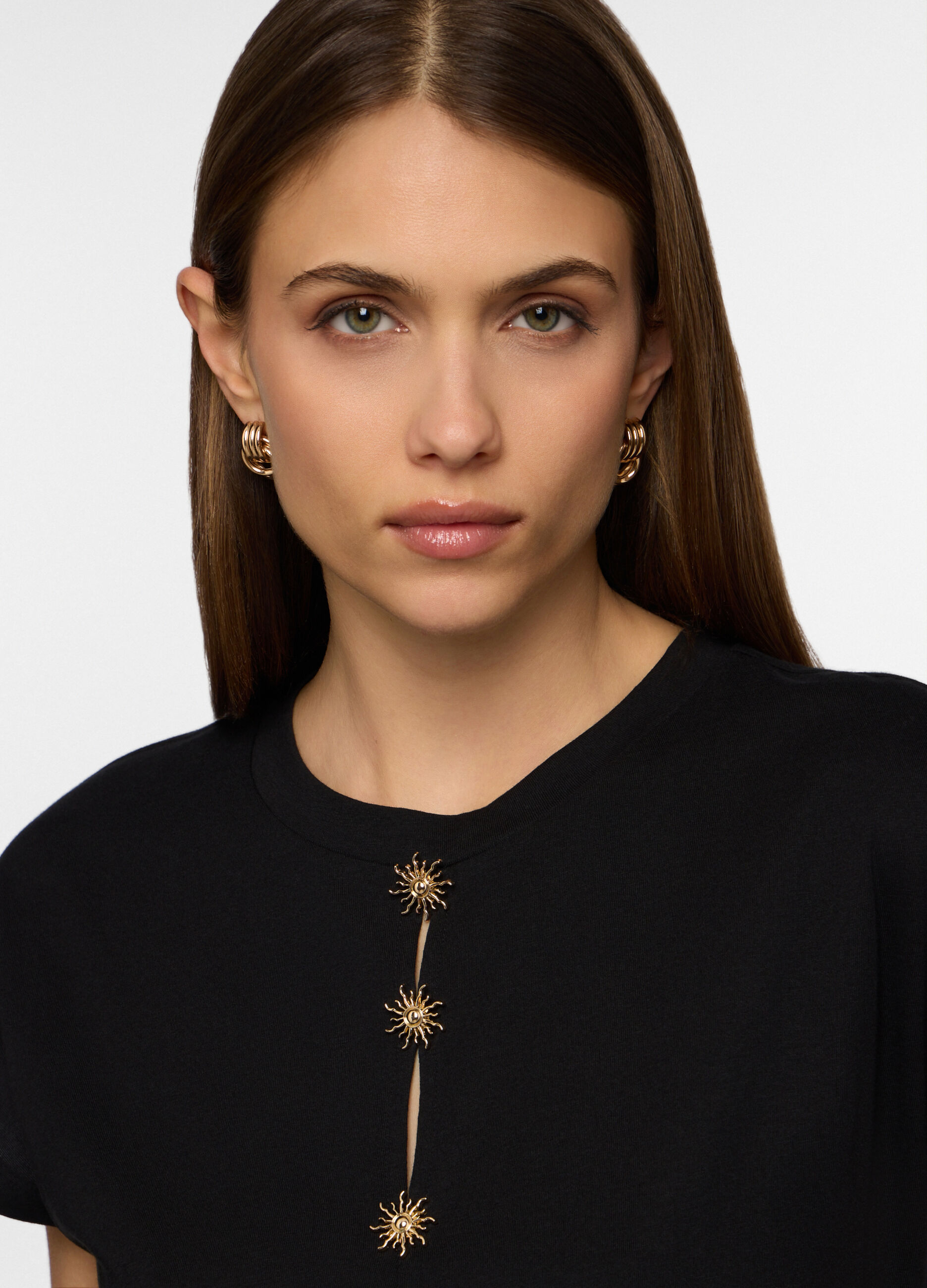 T-shirt in jersey di puro cotone donna_2