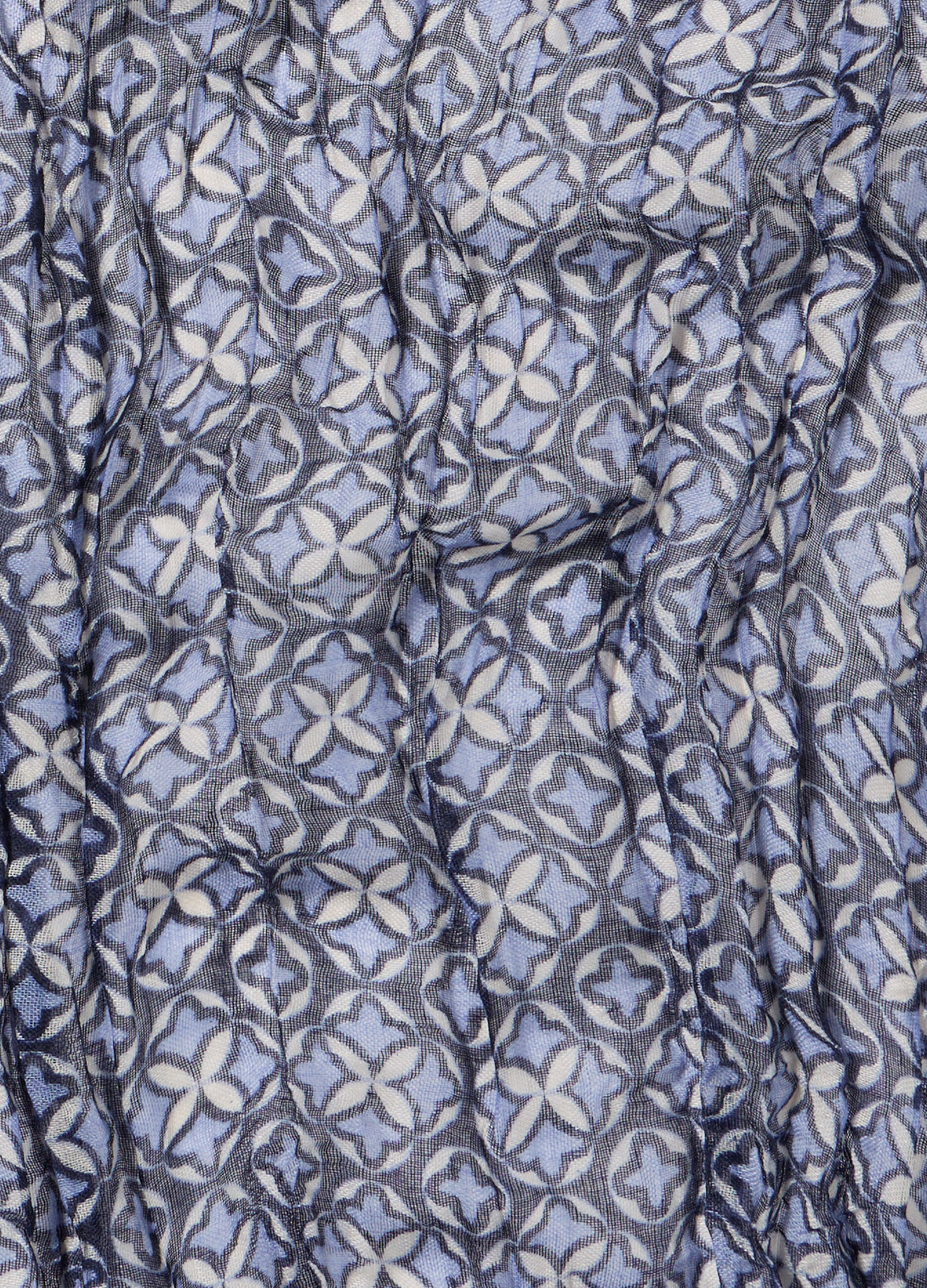 Sciarpa crinkle con stampa donna_1