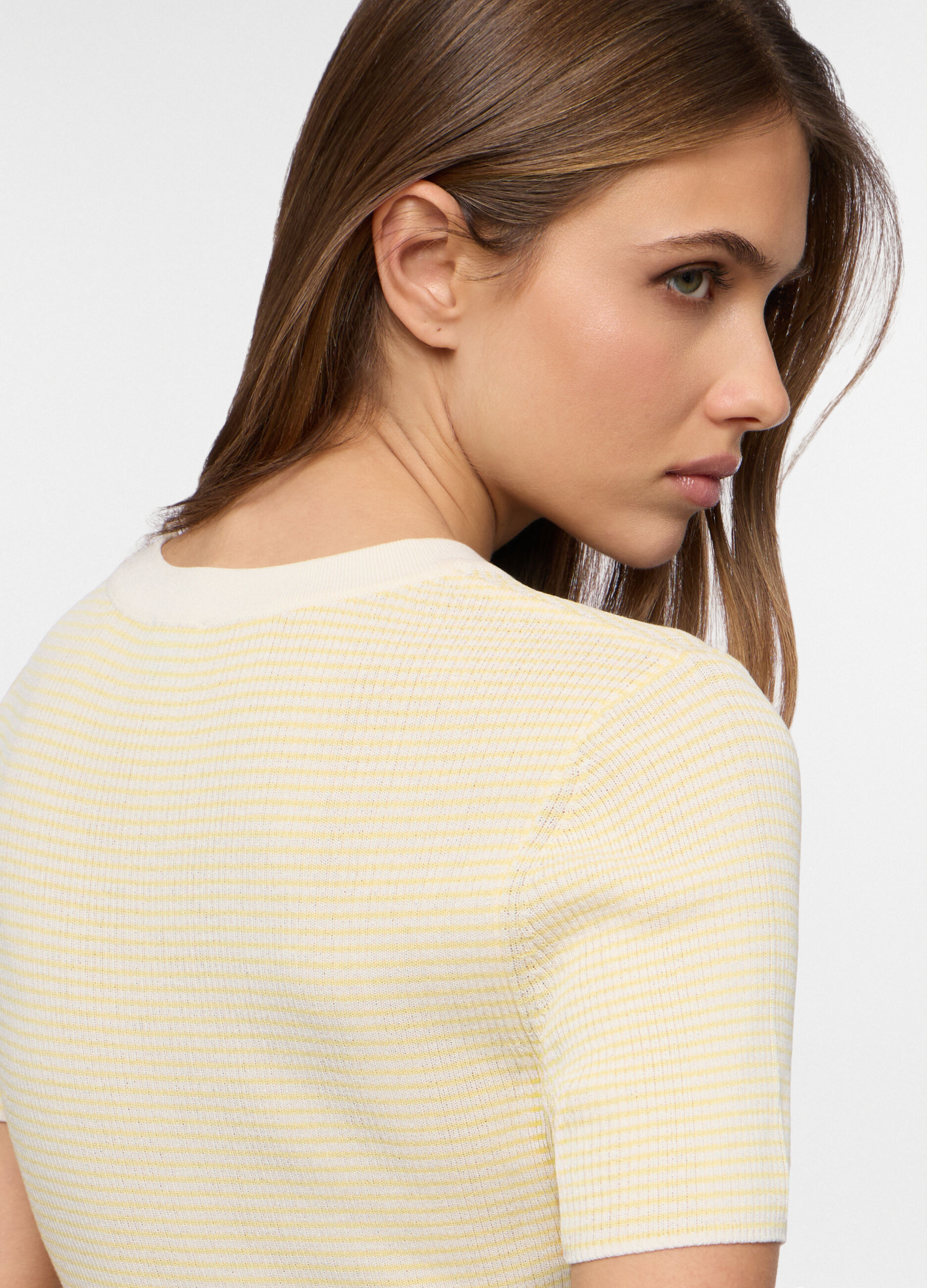 T-shirt girocollo stretch donna_2