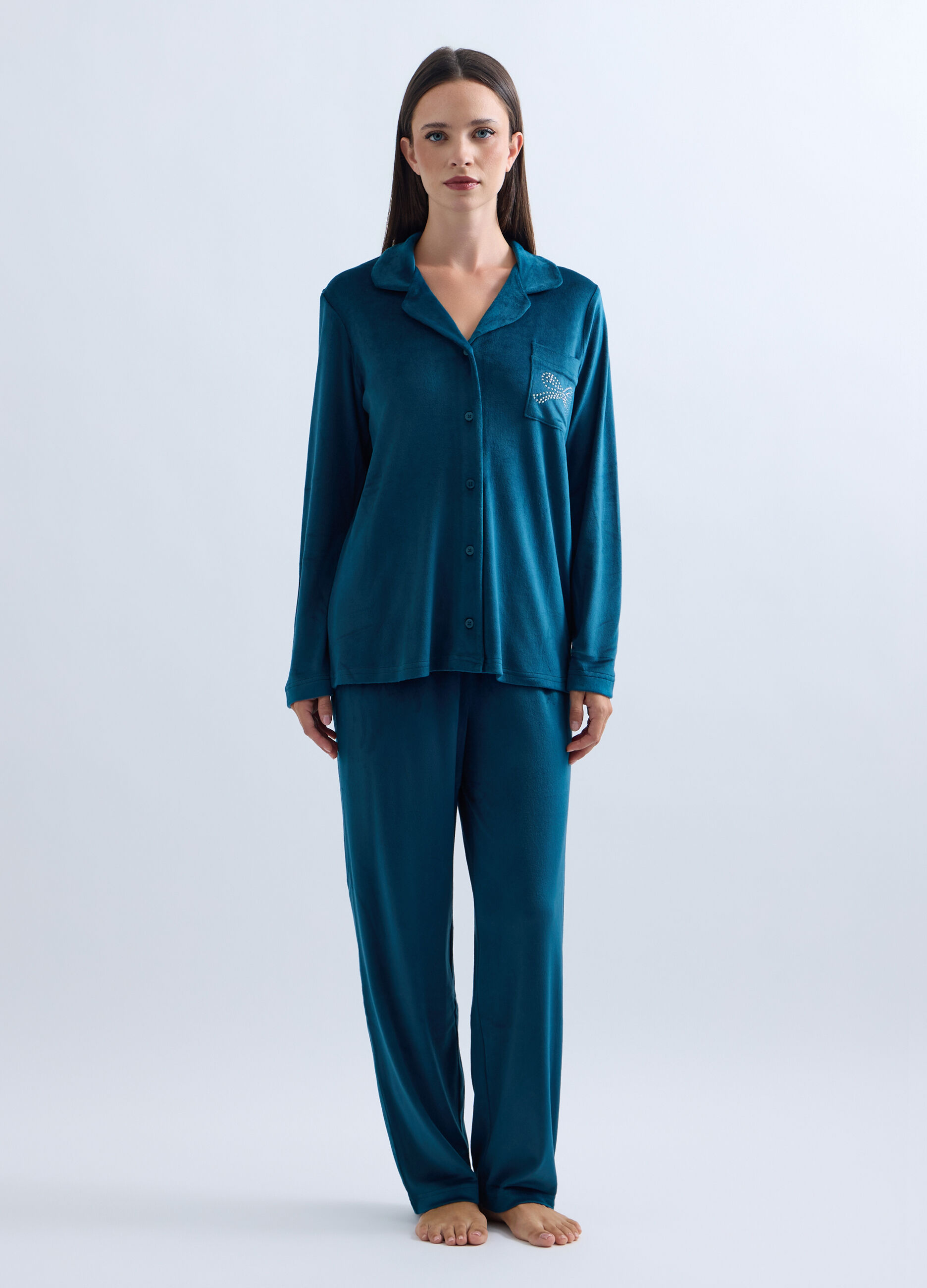Set pigiama velour stretch donna_0