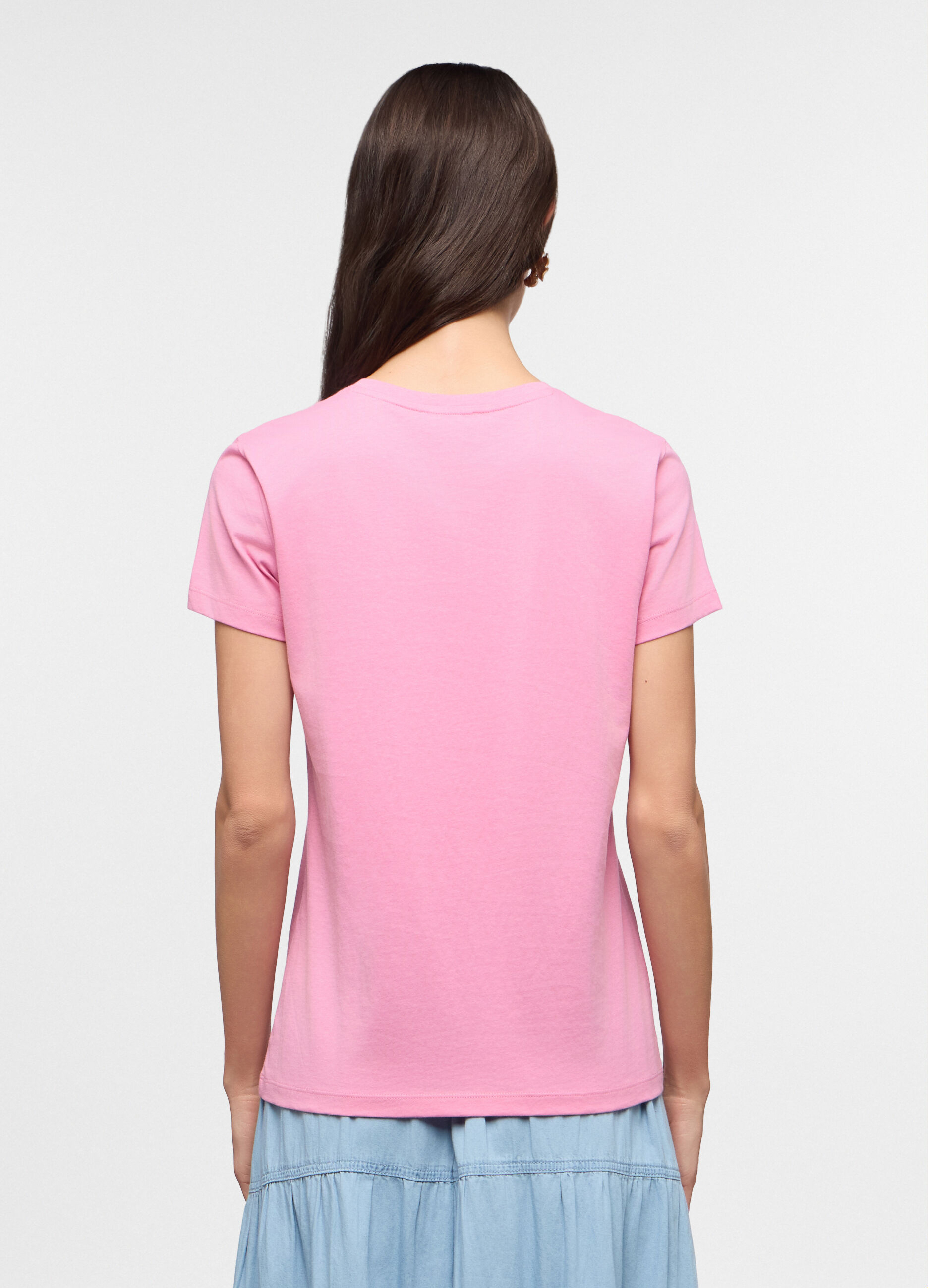 T-shirt girocollo donna_1