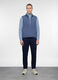 Gilet trapuntato con zip uomo_0