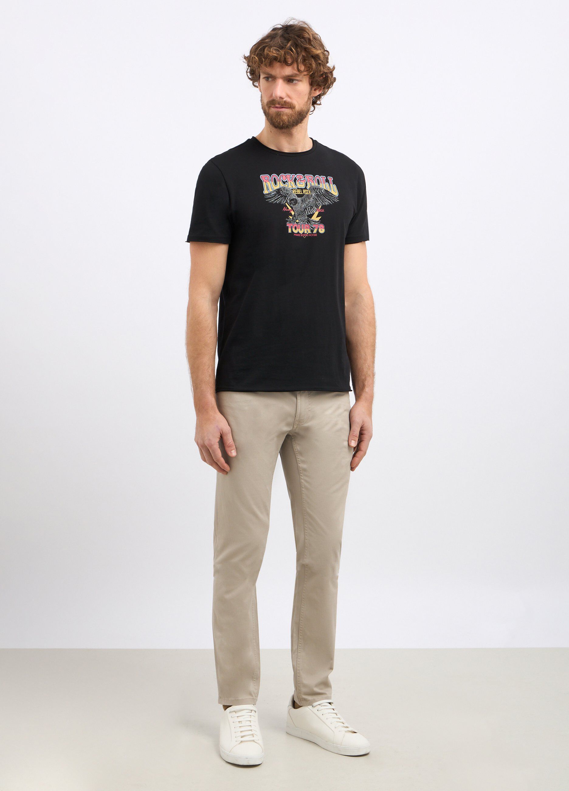 Pantaloni in cotone stretch uomo_0