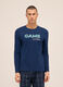 T-shirt pigiama a maniche lunghe con stampa uomo_0