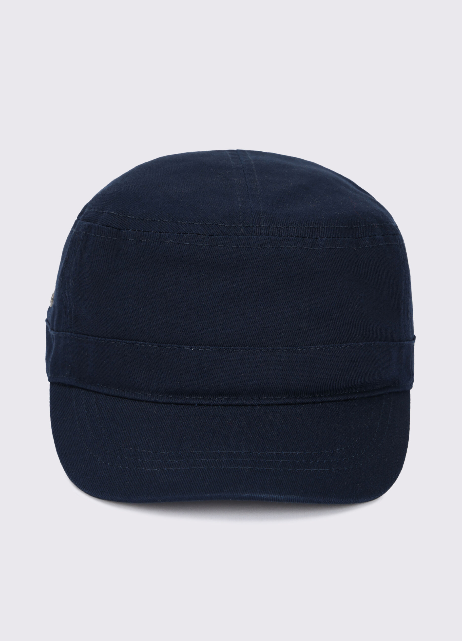 Berretto con visiera in denim di cotone_0