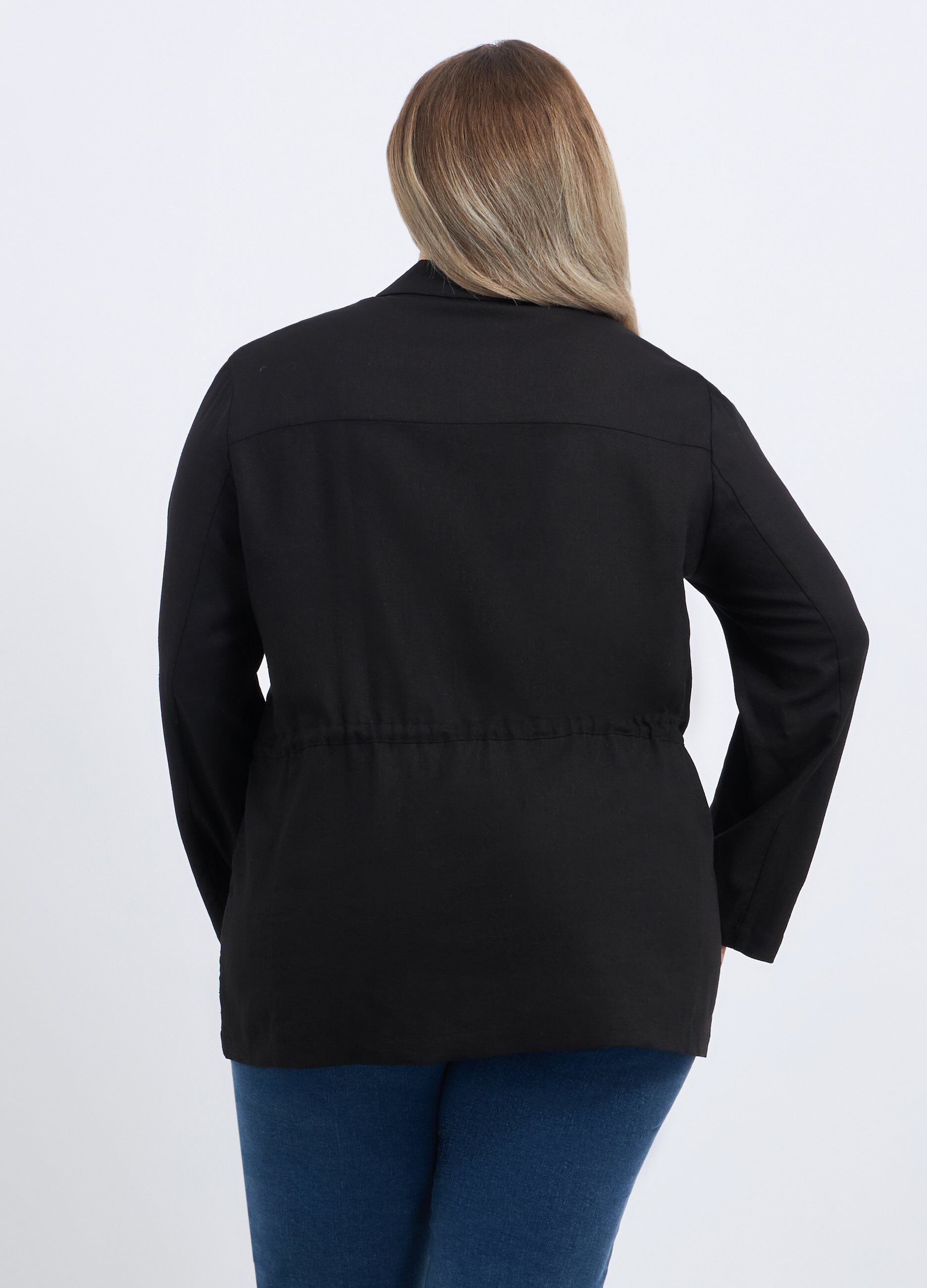 Giacca in misto lino donna curvy_1