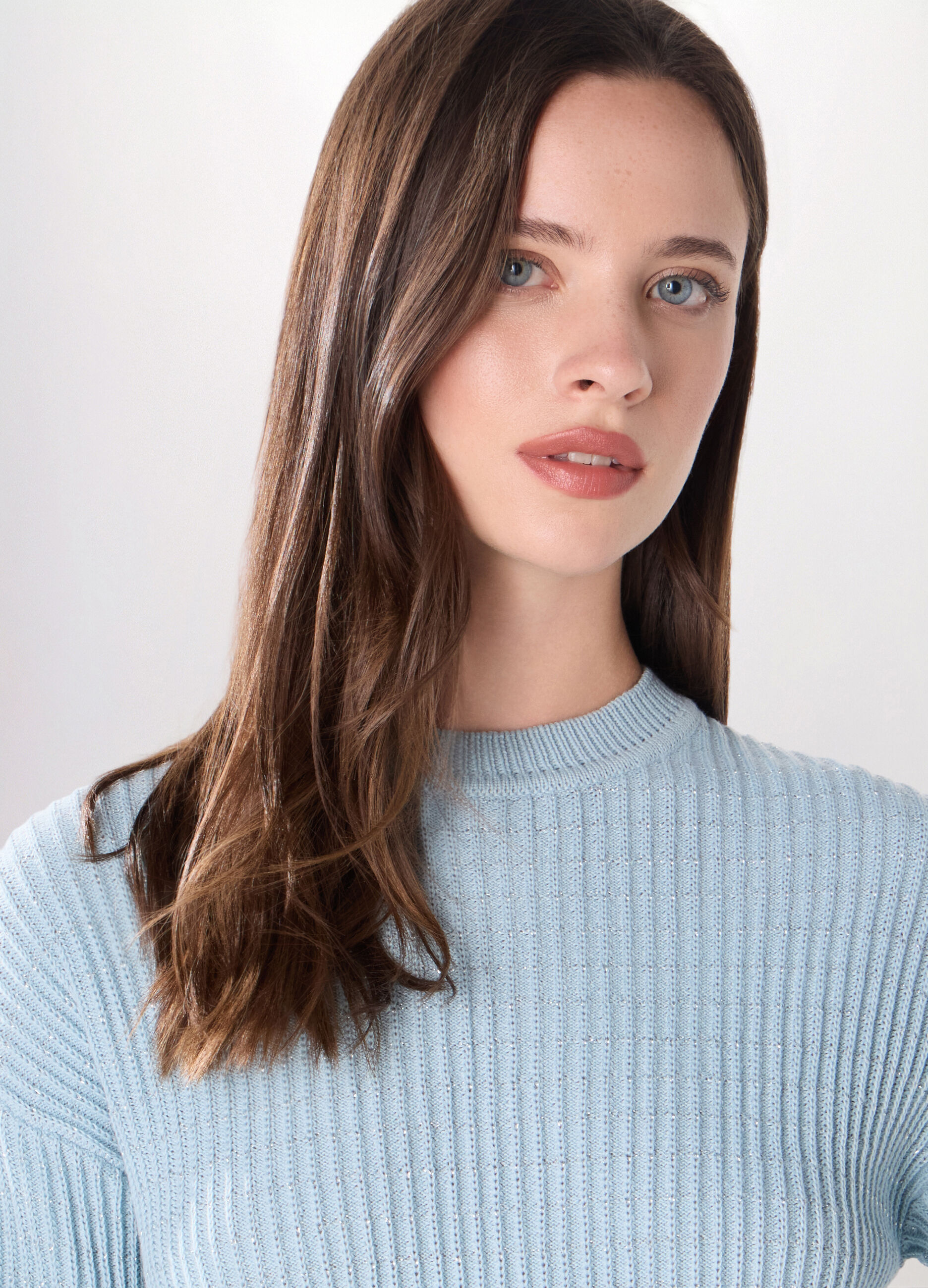 Girocollo tricot misto cotone donna_2