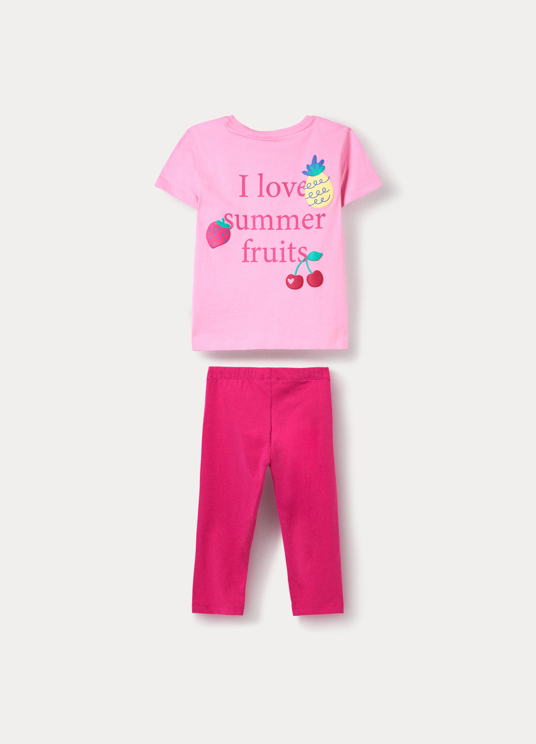 Jogging set in jersey di puro cotone bambina_1