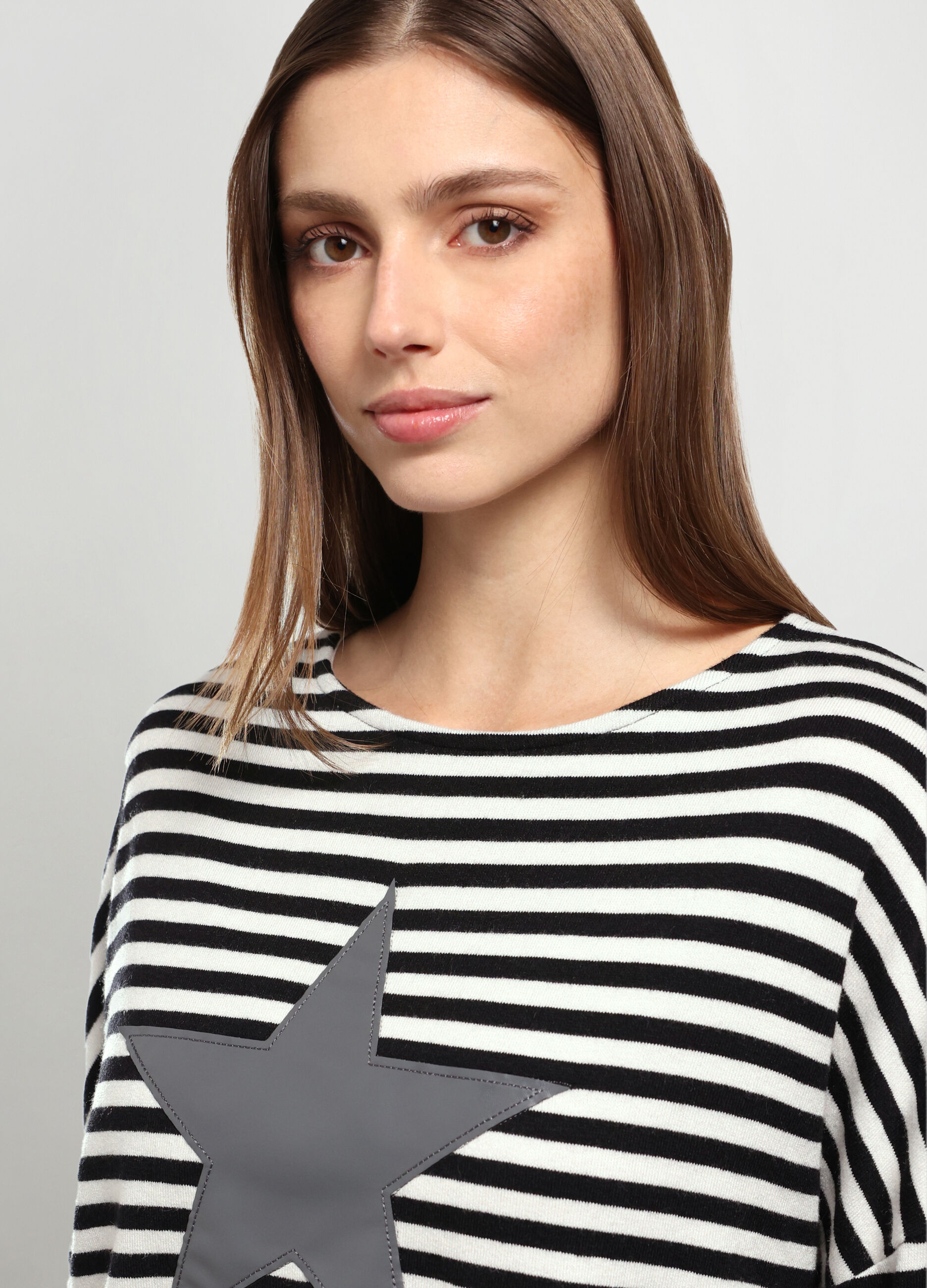 T-shirt a righe donna _2