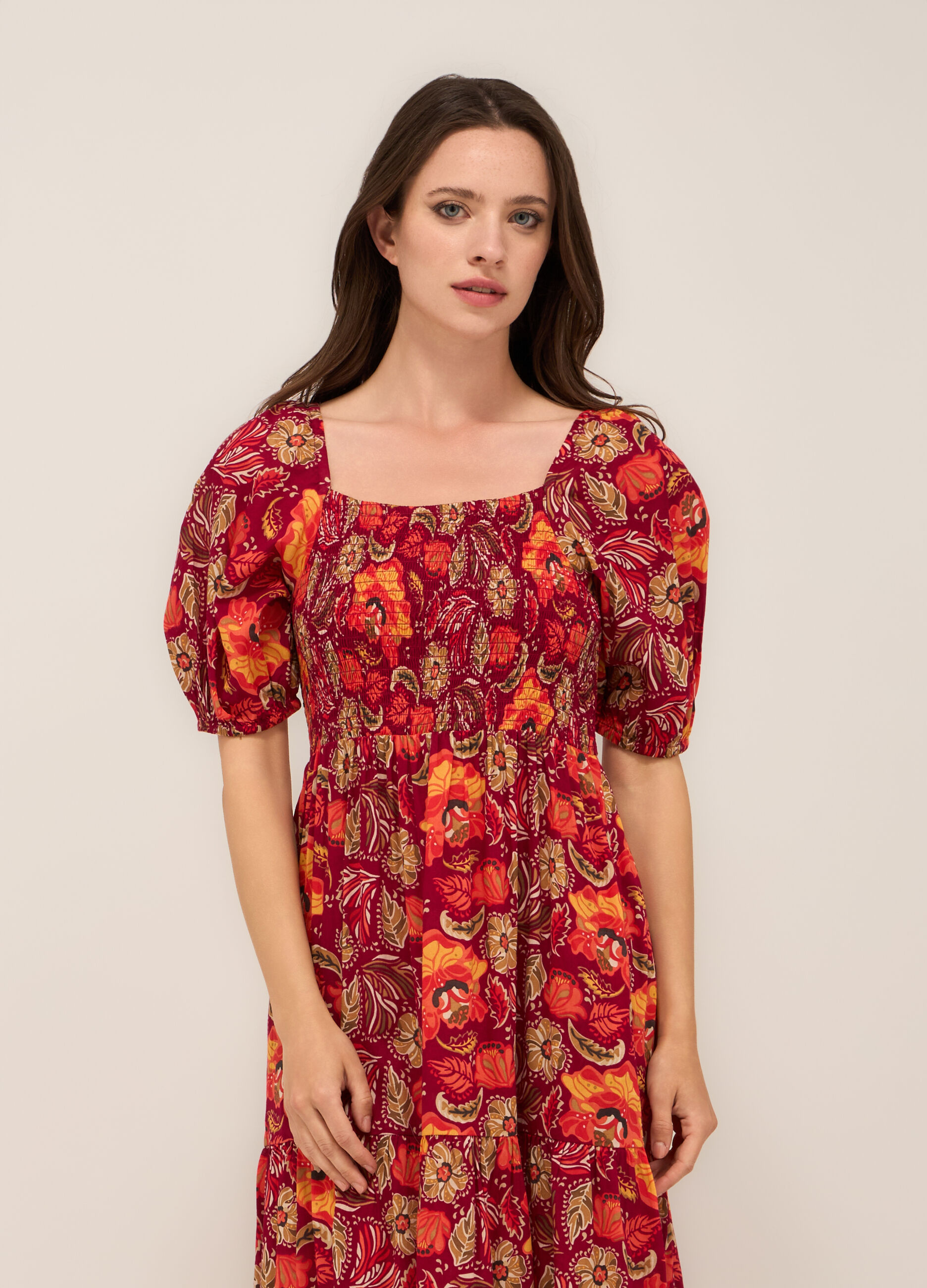 Abito lungo in puro cotone donna_2