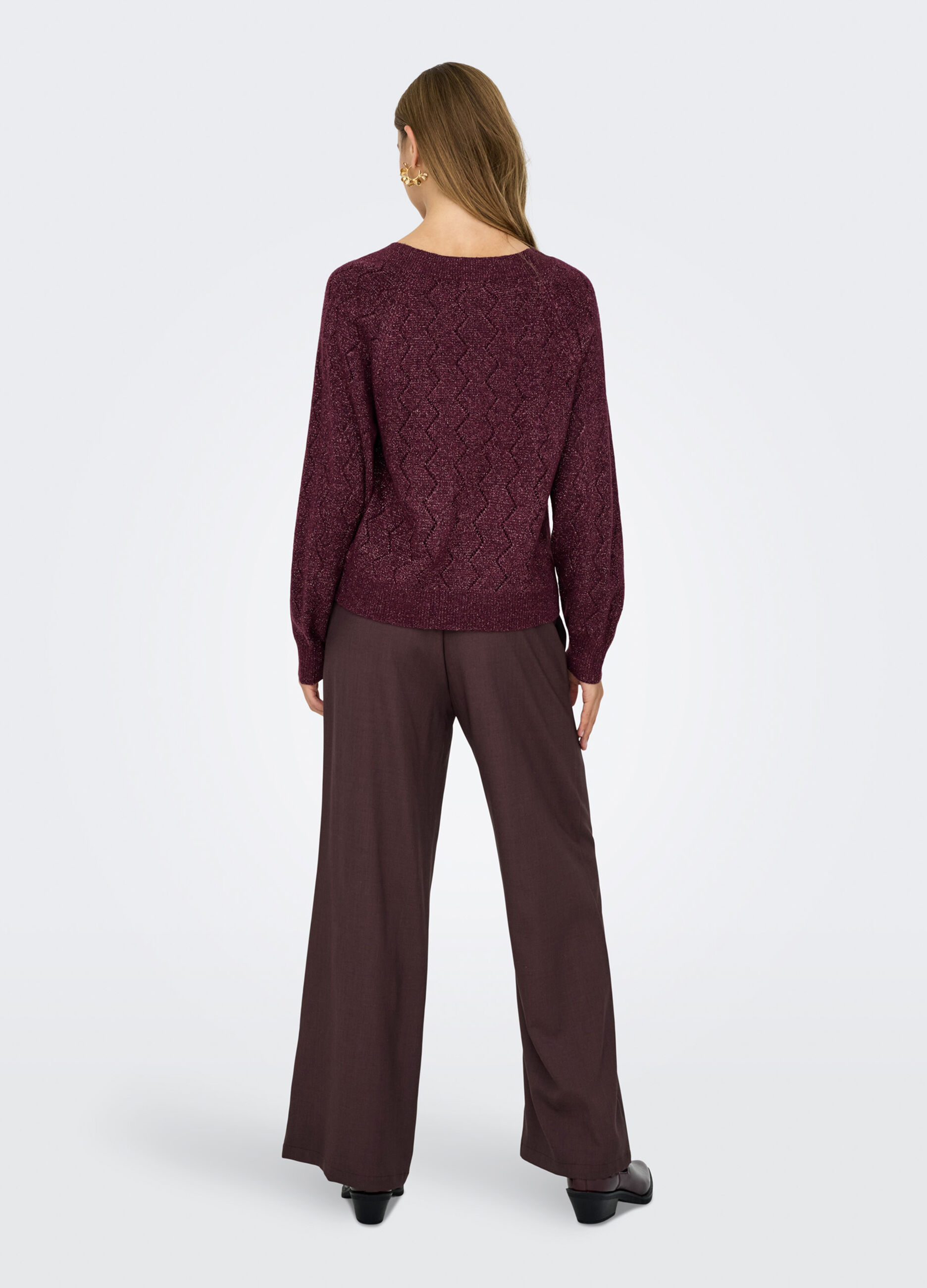 Tricot con scollo a V donna_1