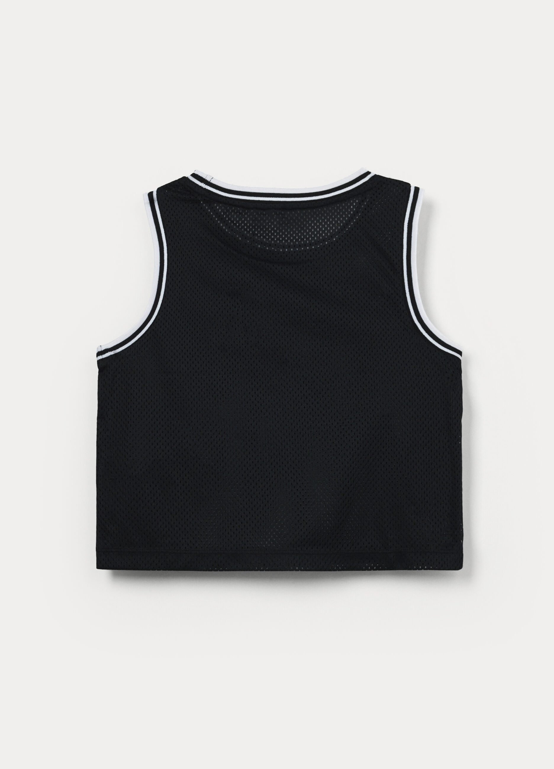 Canotta mesh con stampa ragazza_1