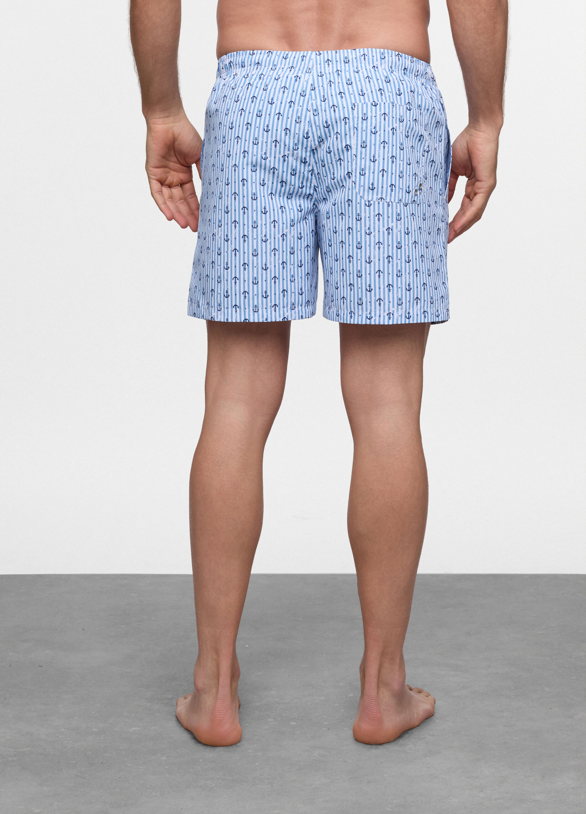 Boxer mare con stampa uomo_1