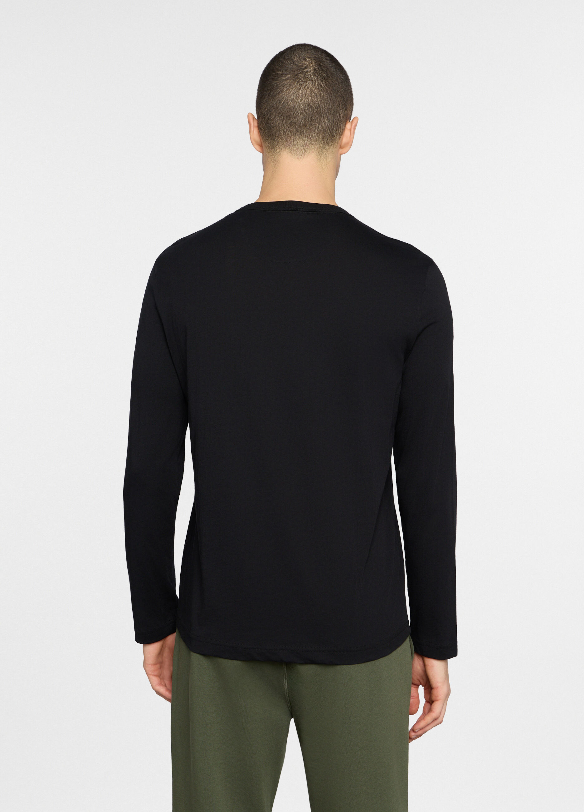 Maglietta a maniche lunghe in cotone uomo_1