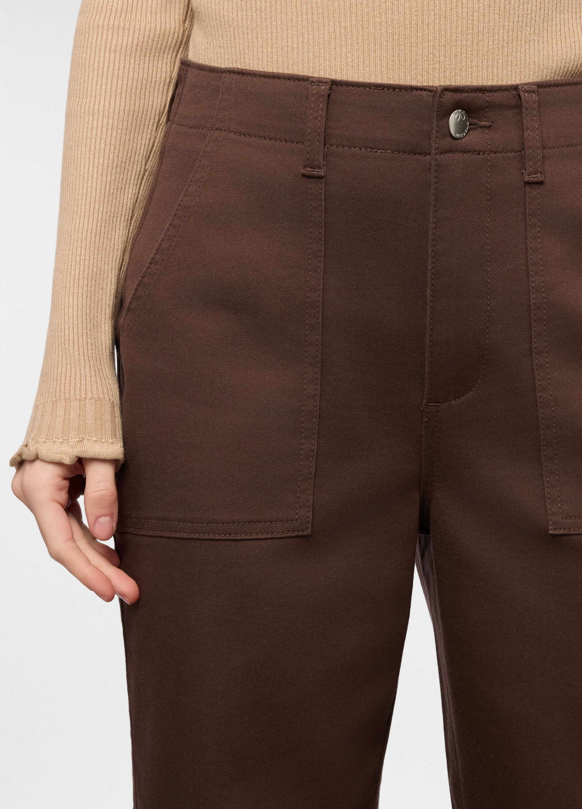 Pantaloni in stretch denim regular fit donna_2