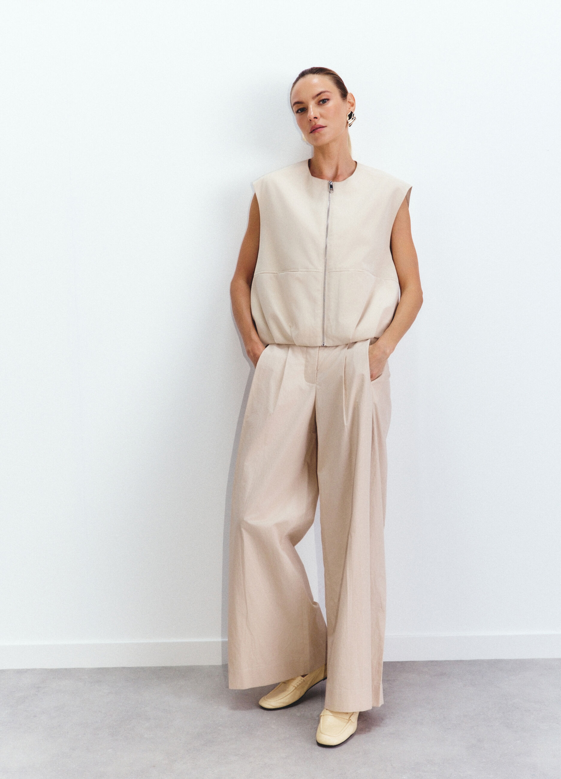 Gilet girocollo Slim Fit donna_0