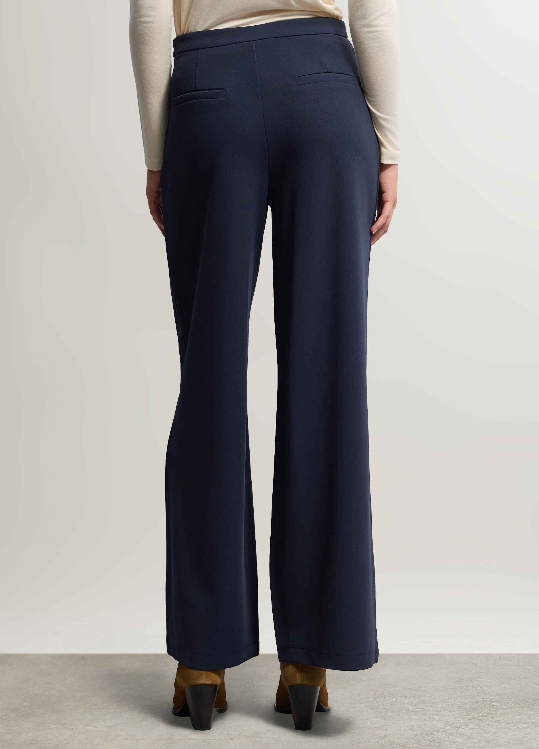 Pantaloni Wide Leg stretch donna_2
