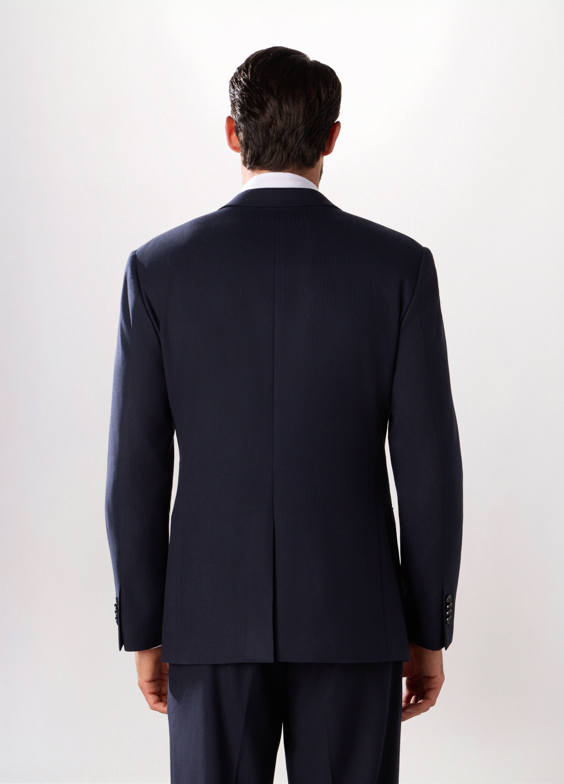 Blazer con motivo a lisca di pesce uomo_1