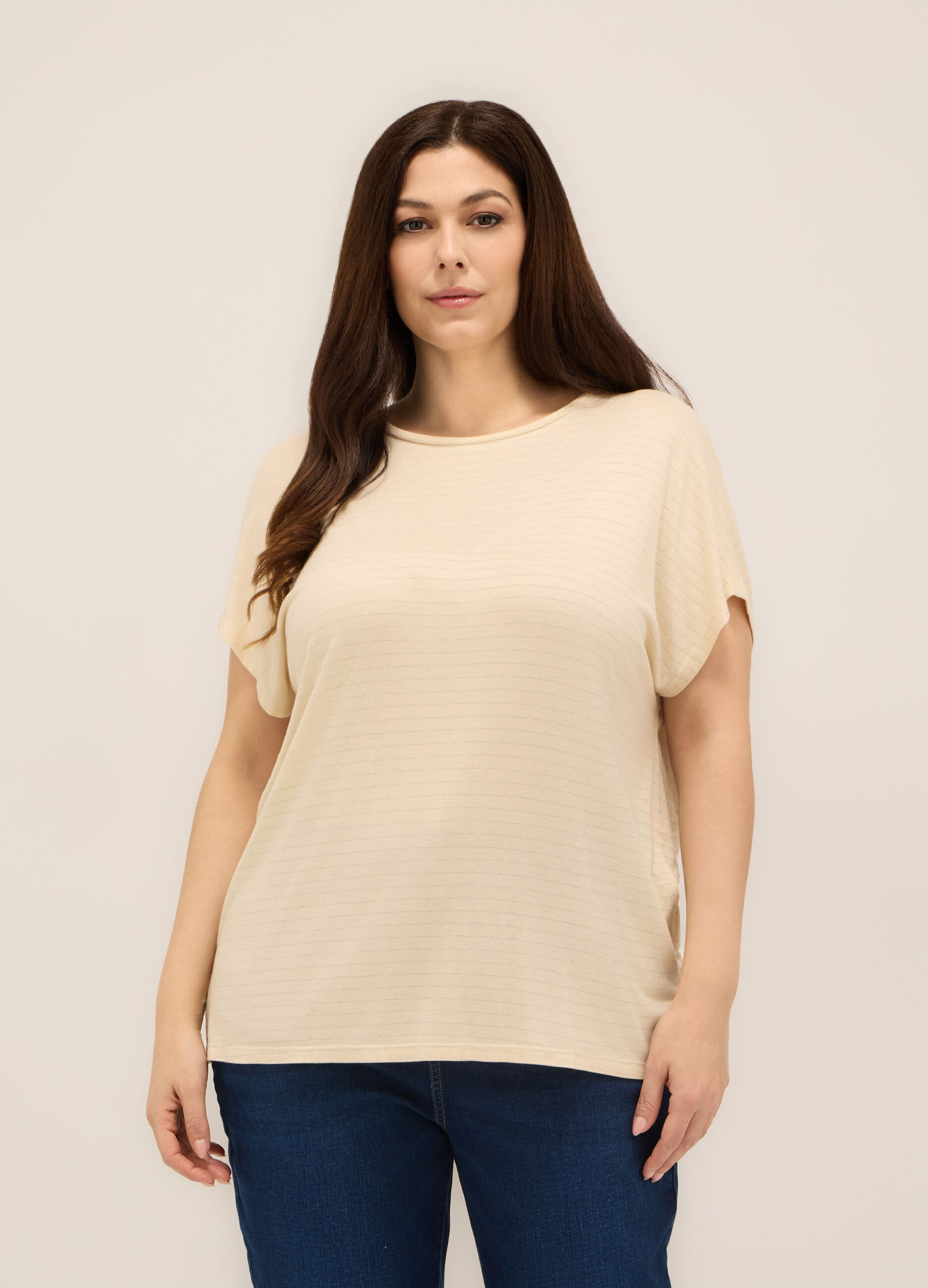 T-shirt in viscosa stretch donna curvy_0