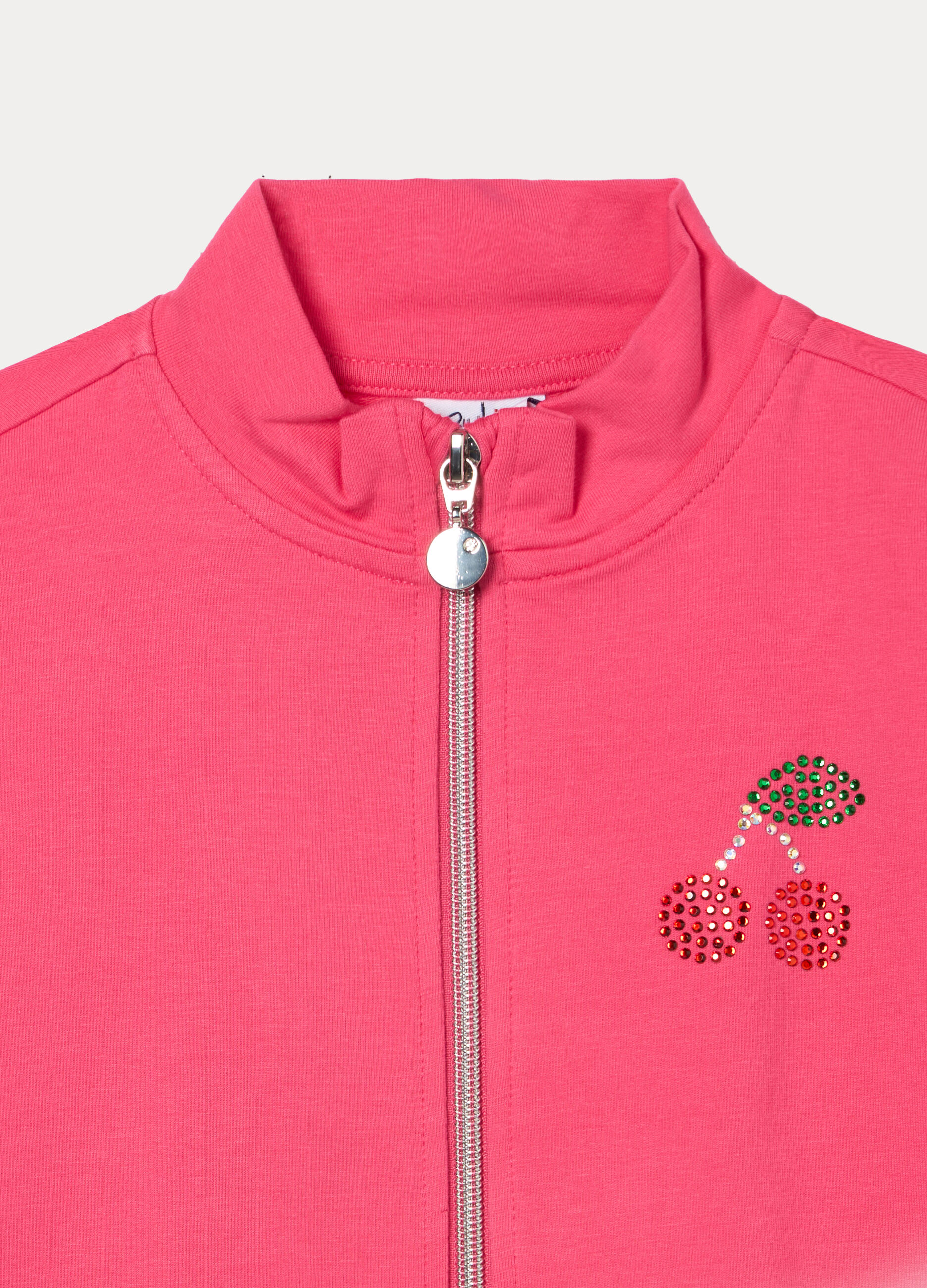 Felpa in french terry di cotone stretch bambina_2