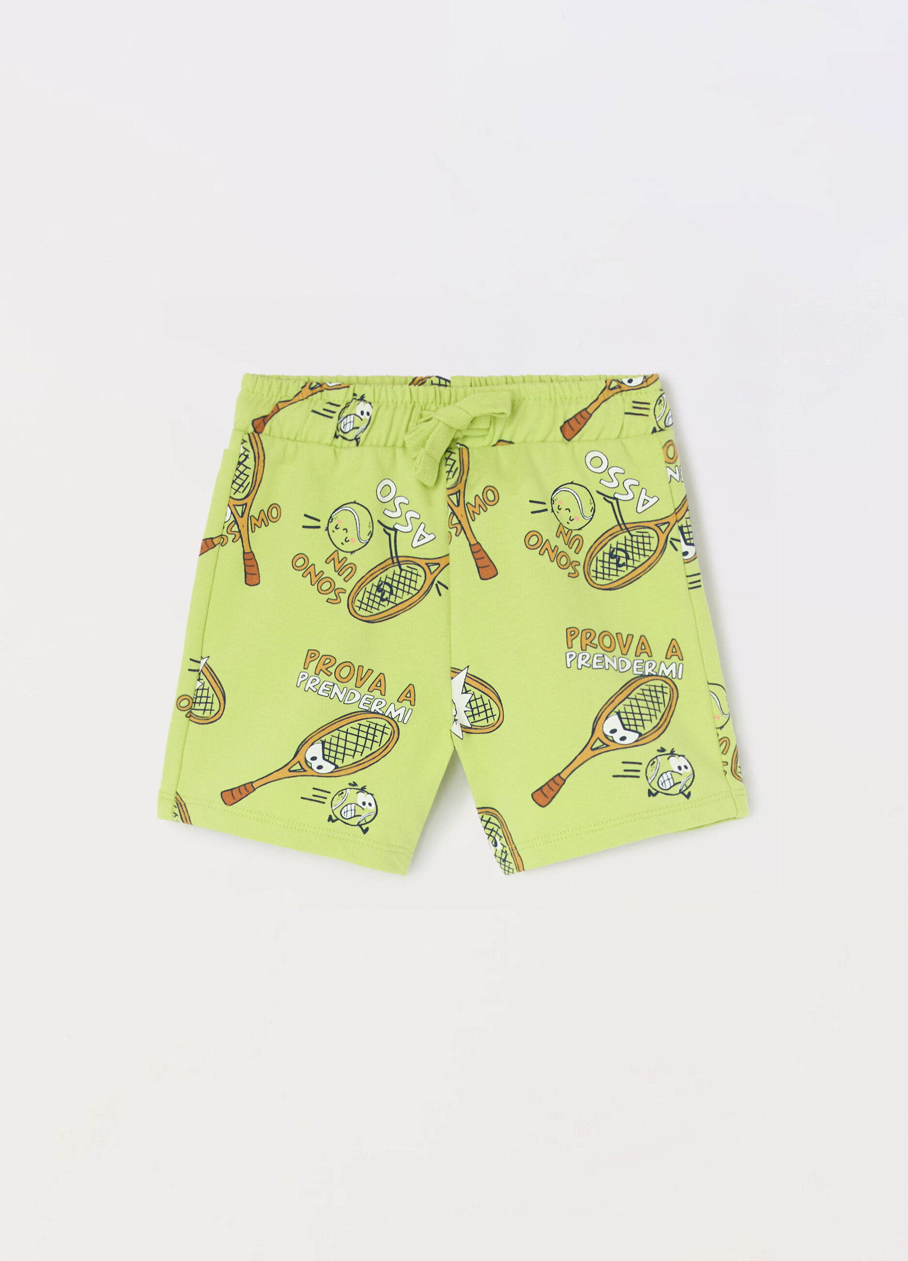 Shorts in french terry di puro cotone neonato