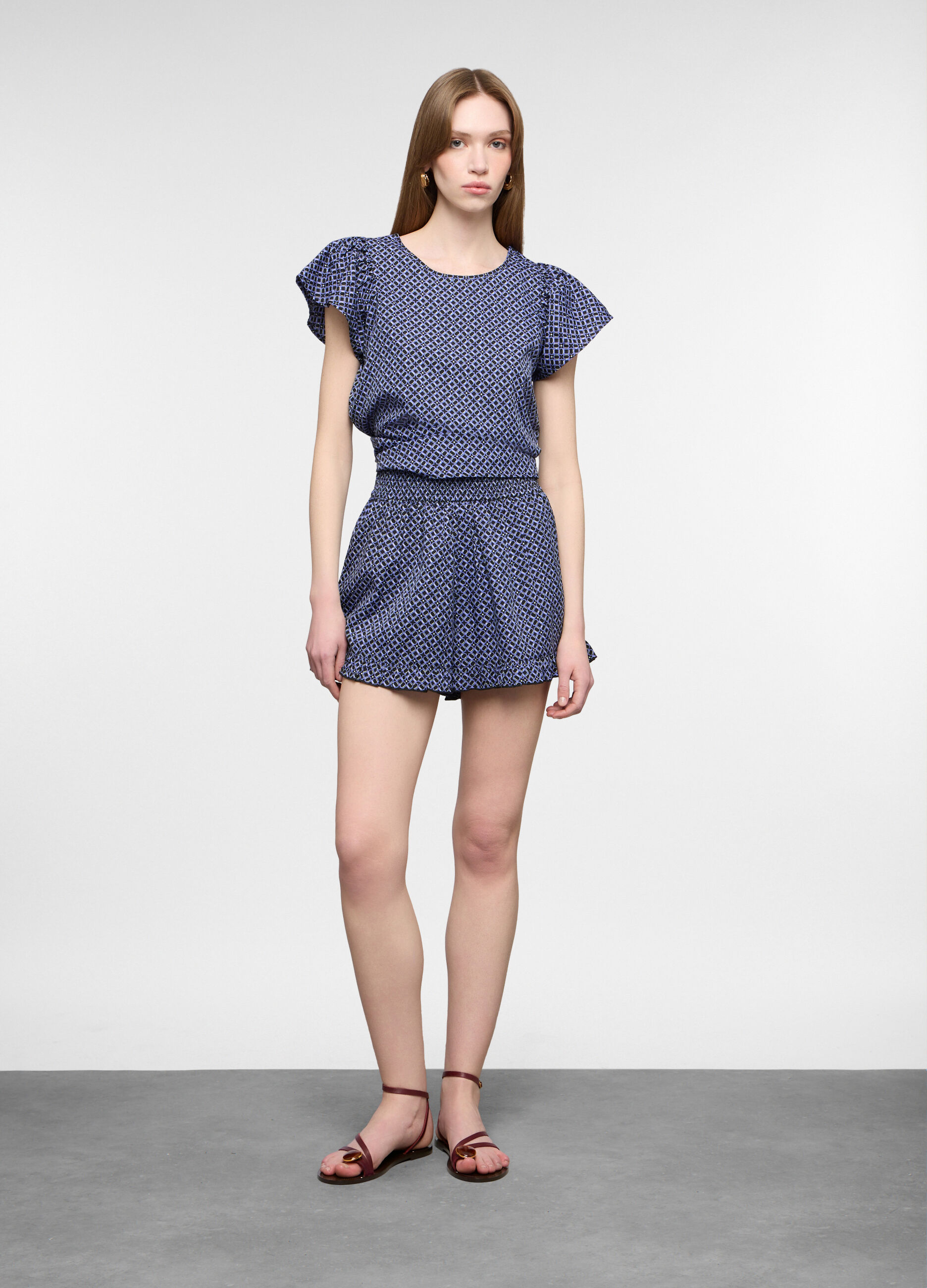 Short fit comfort cr&ecirc;pe donna_0