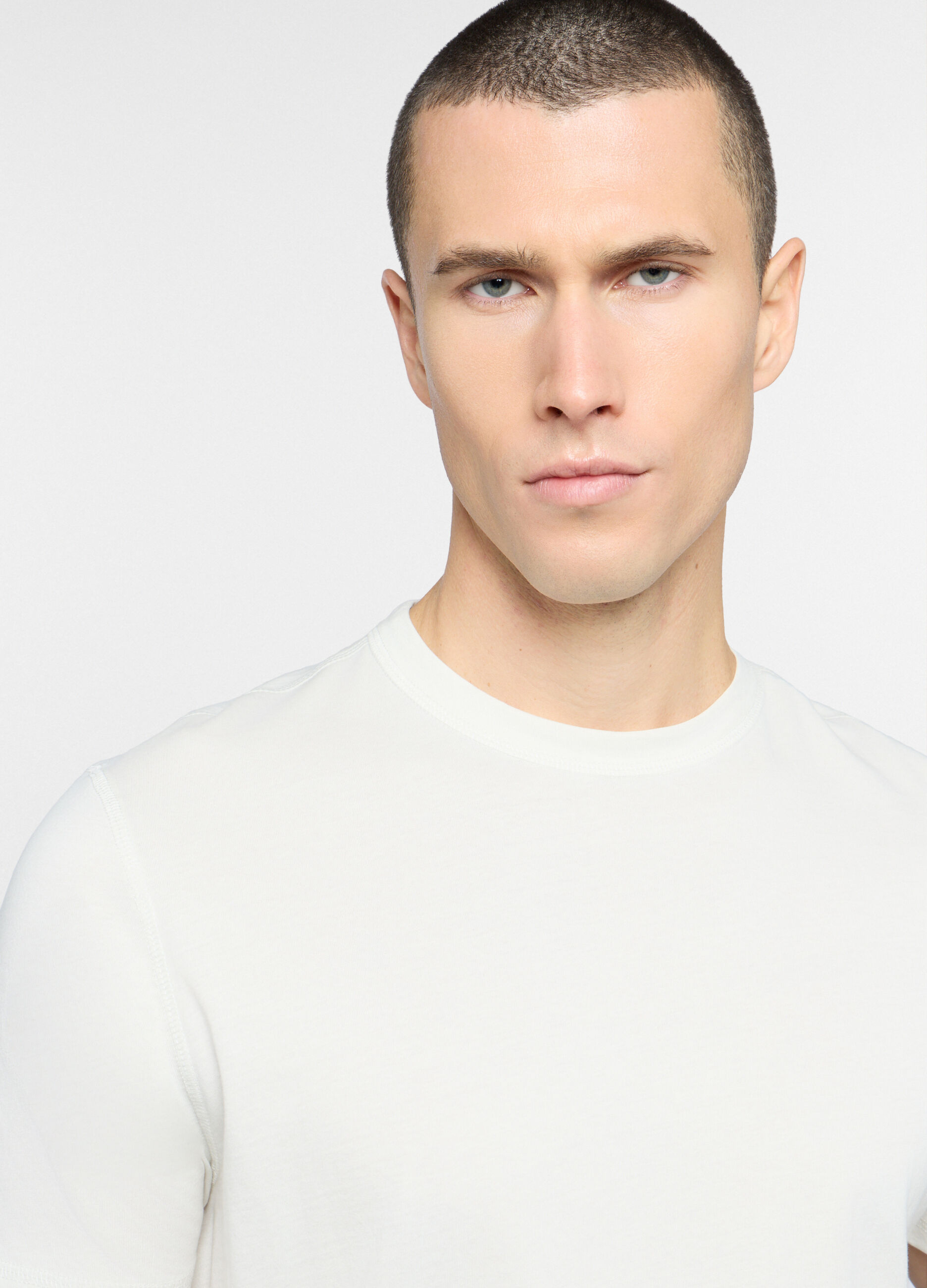 T-shirt girocollo in jersey di cotone uomo_1