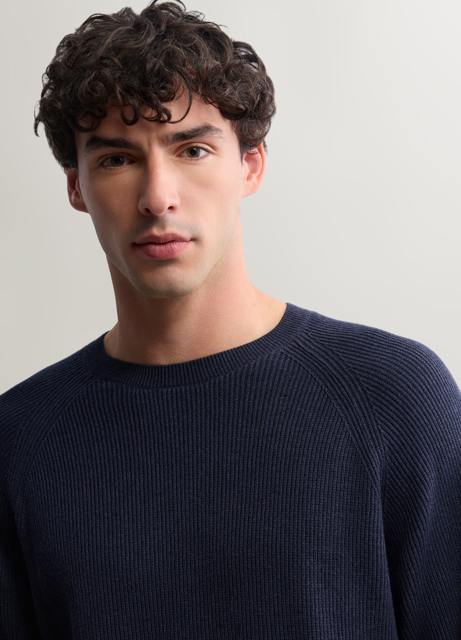Maglione girocollo in maglia inglese uomo_2