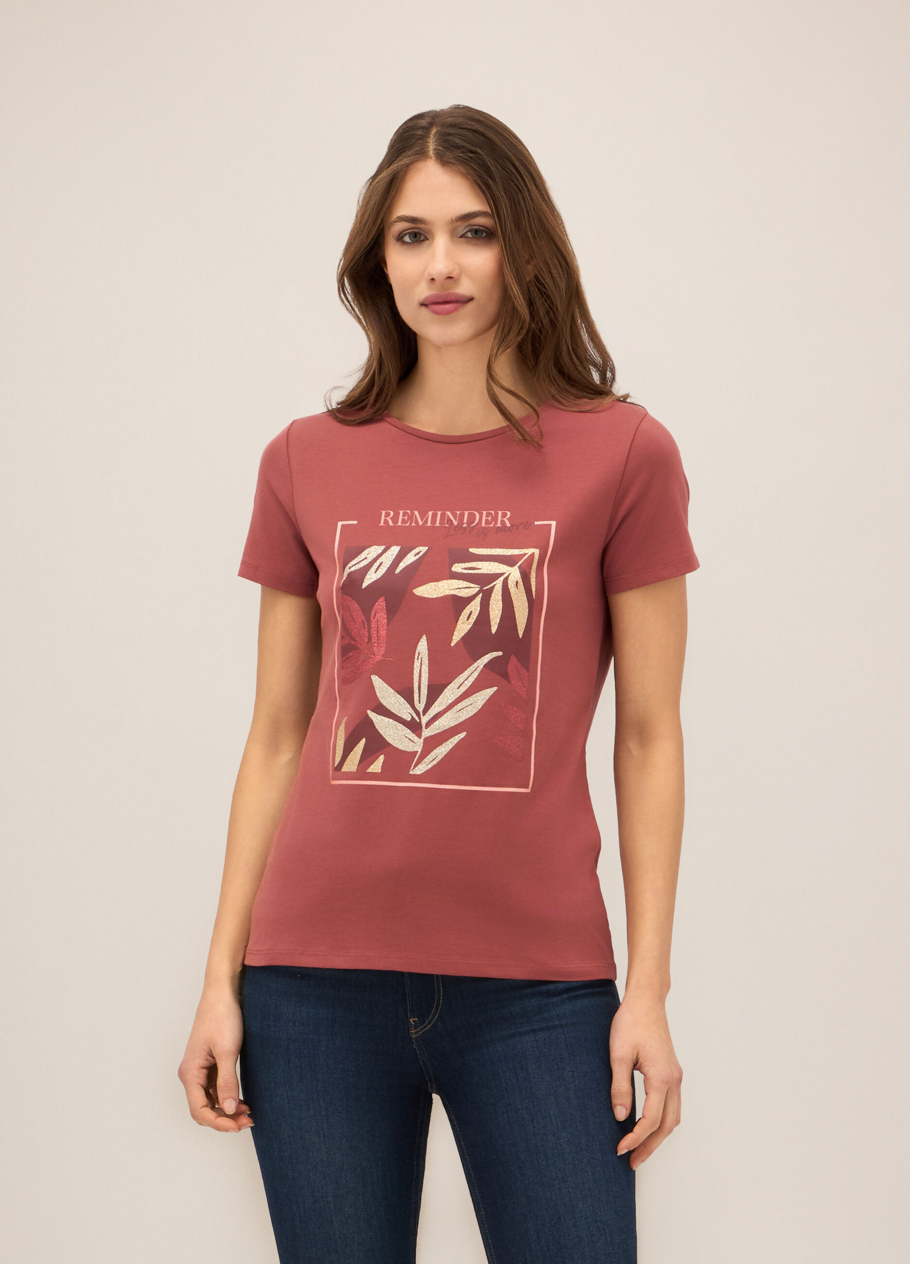 T-shirt in cotone stretch donna_0