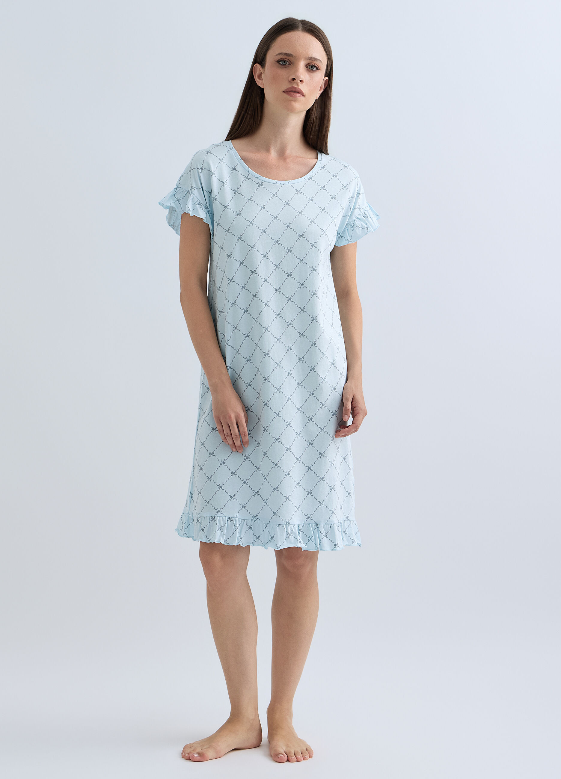 Camicia da notte corta donna _0