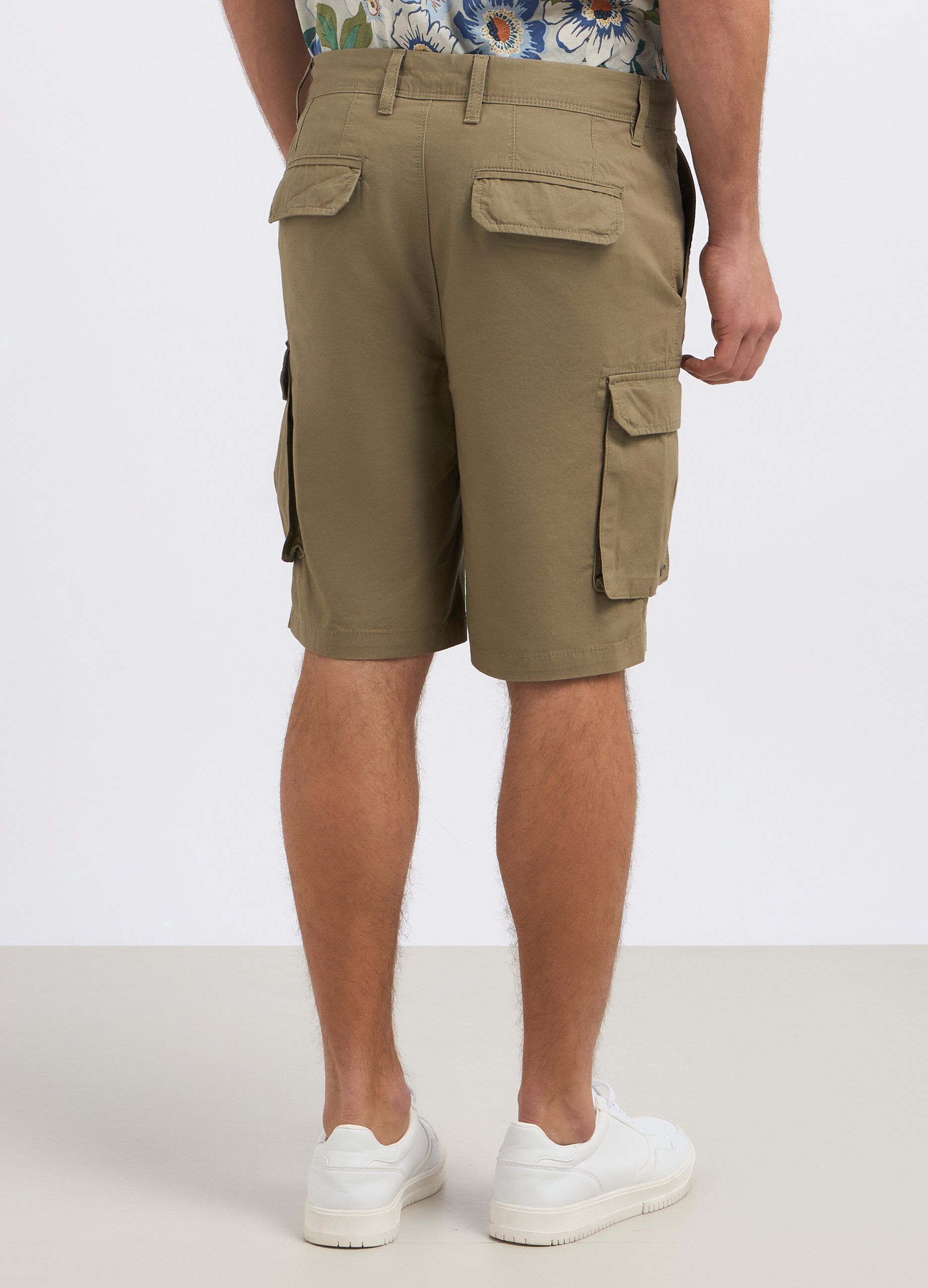 Shorts cargo chino in puro cotone uomo_2