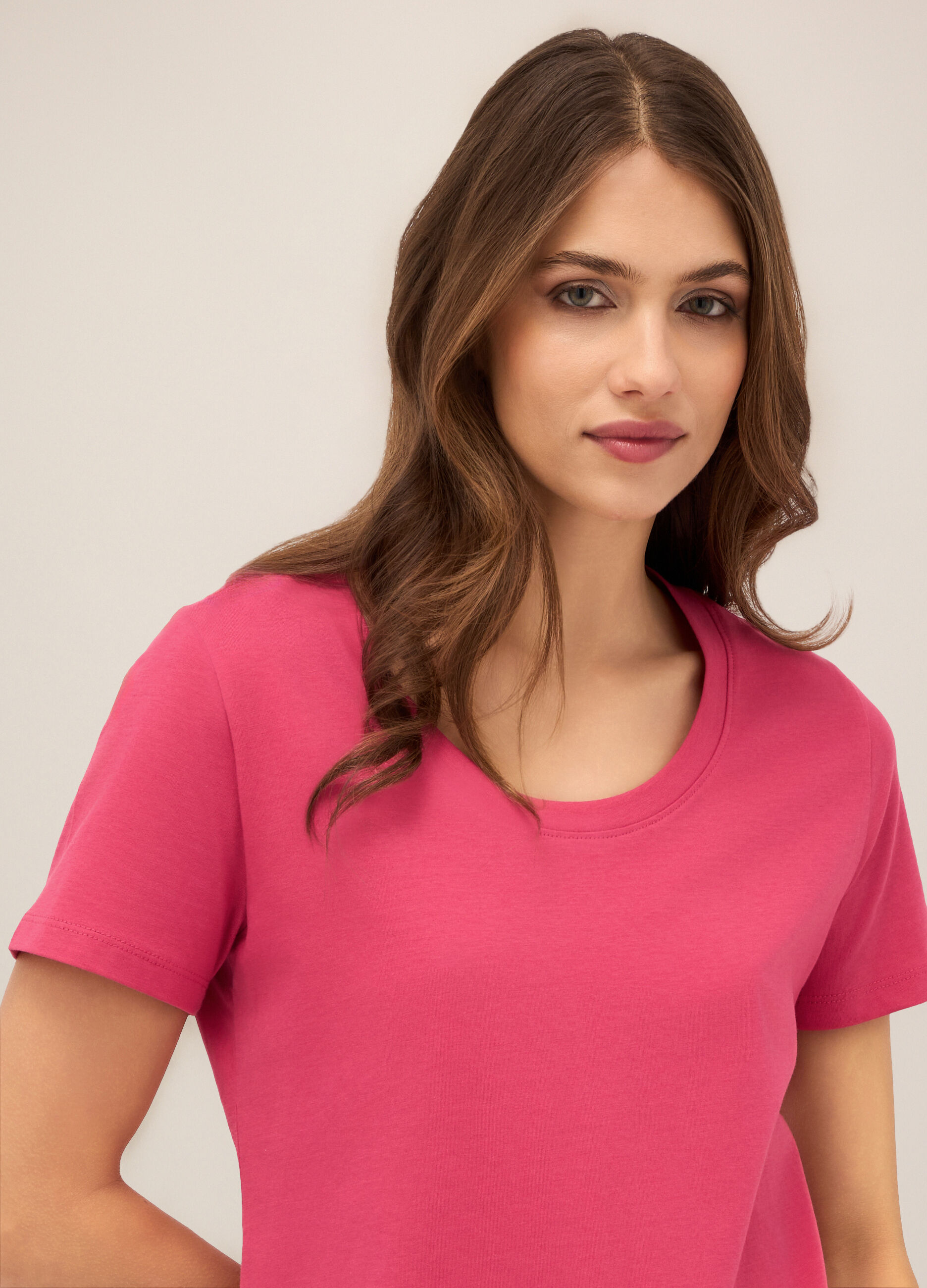 T-shirt in puro cotone donna_2