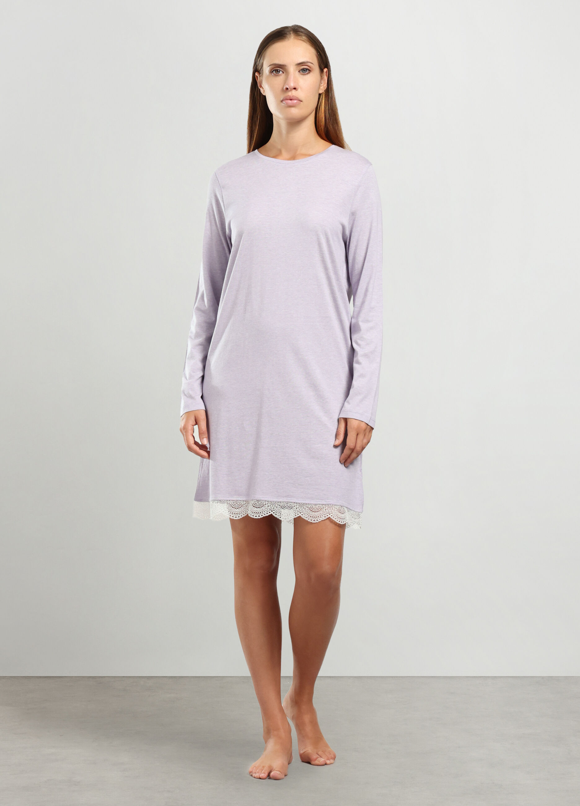 Camicia da notte in misto cotone donna
