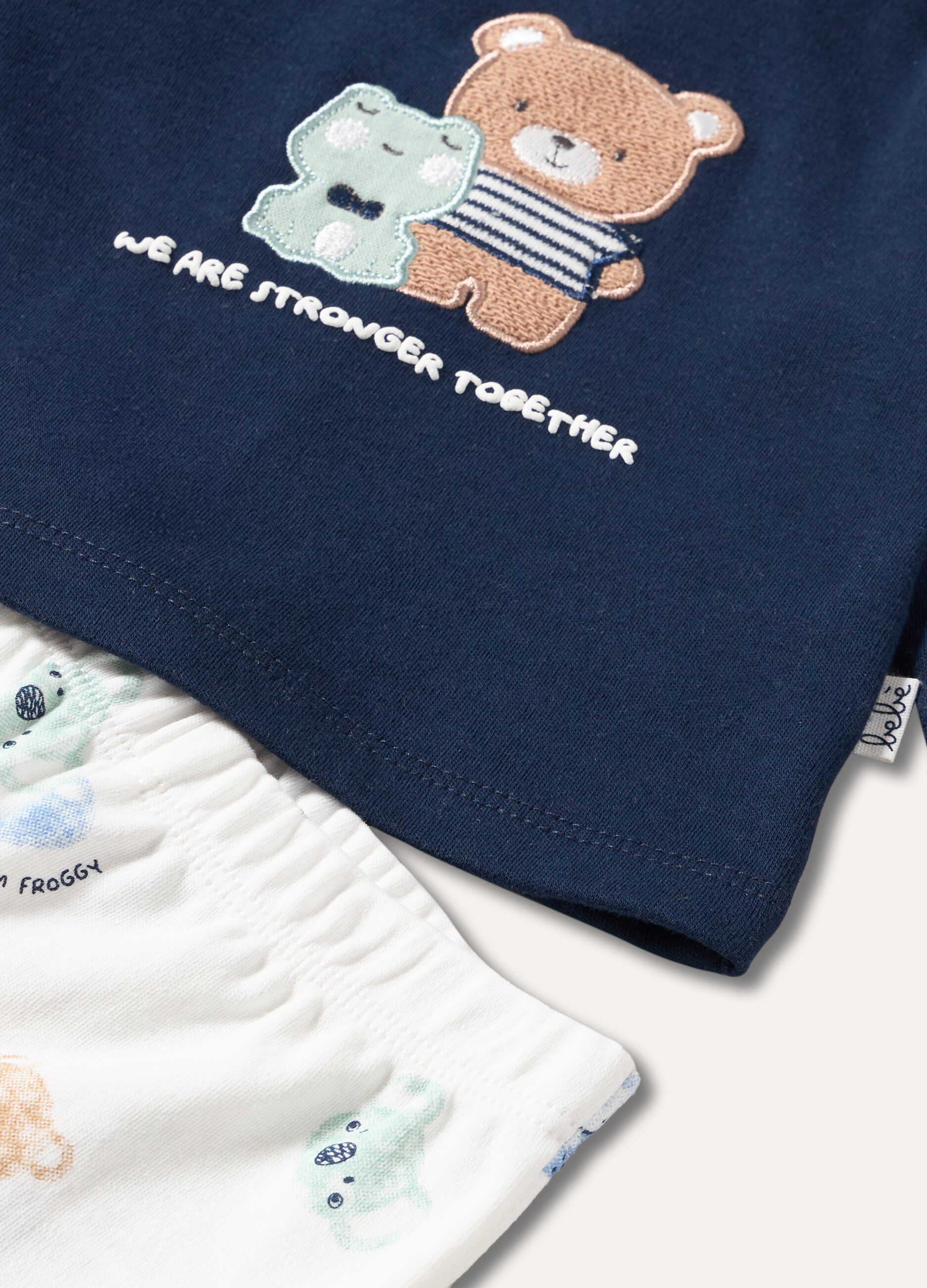 Set t-shirt + ghettine in puro cotone neonato