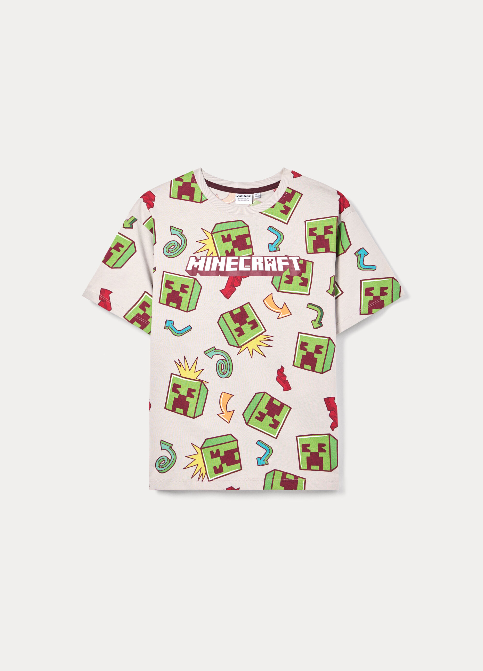 T-shirt Minecraft girocollo ragazzo_0